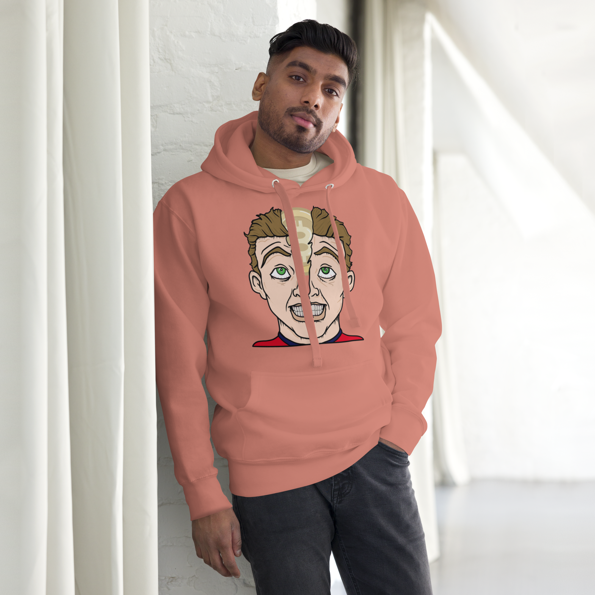 Bitcoin Brain Revelation Hoodie - Iconic Crypto Design, Ultimate Comfort for BTC Fans