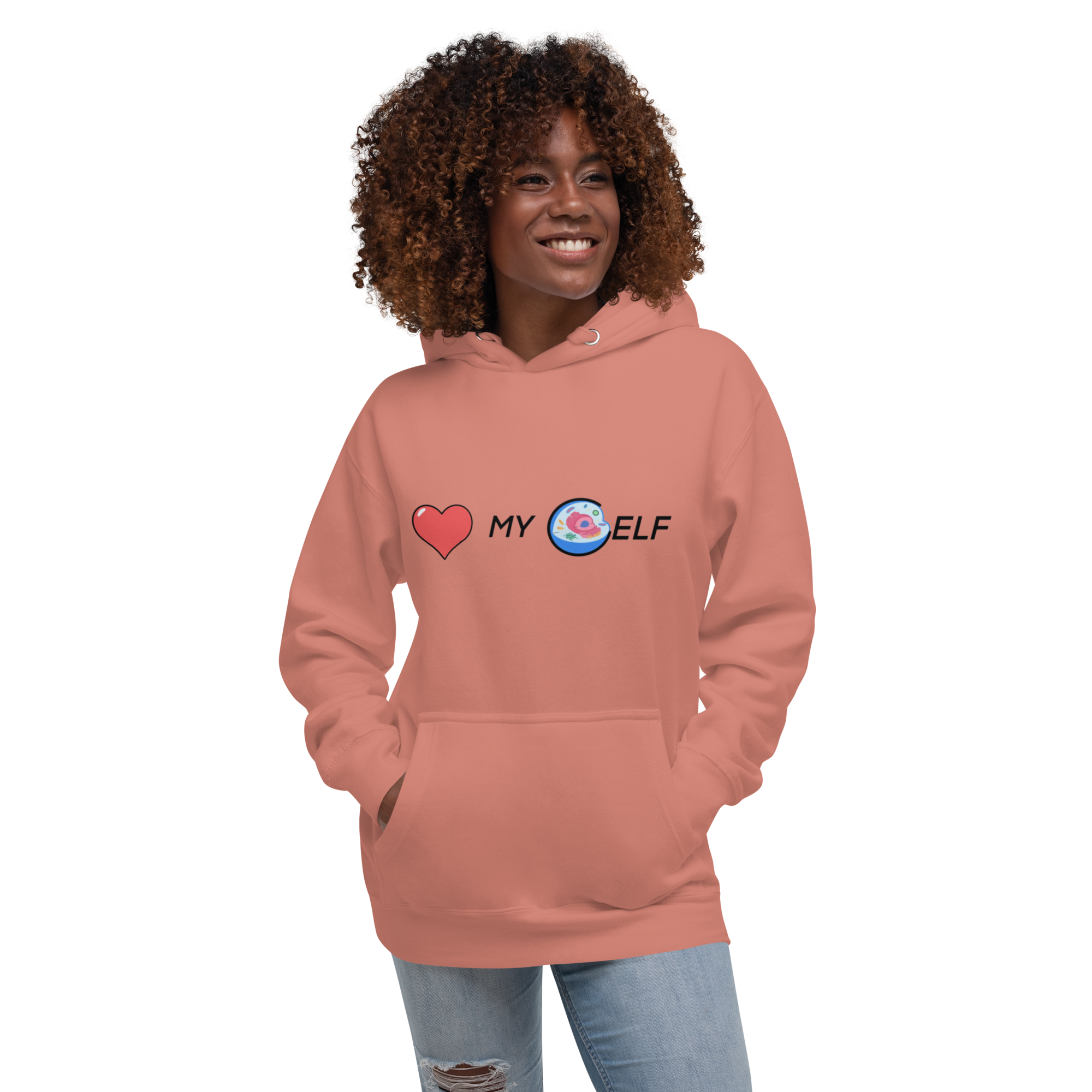 Cell-f Love Hoodie - Self-Love Design, Premium Comfort "CELLULAR LOVE" DNA HEALING