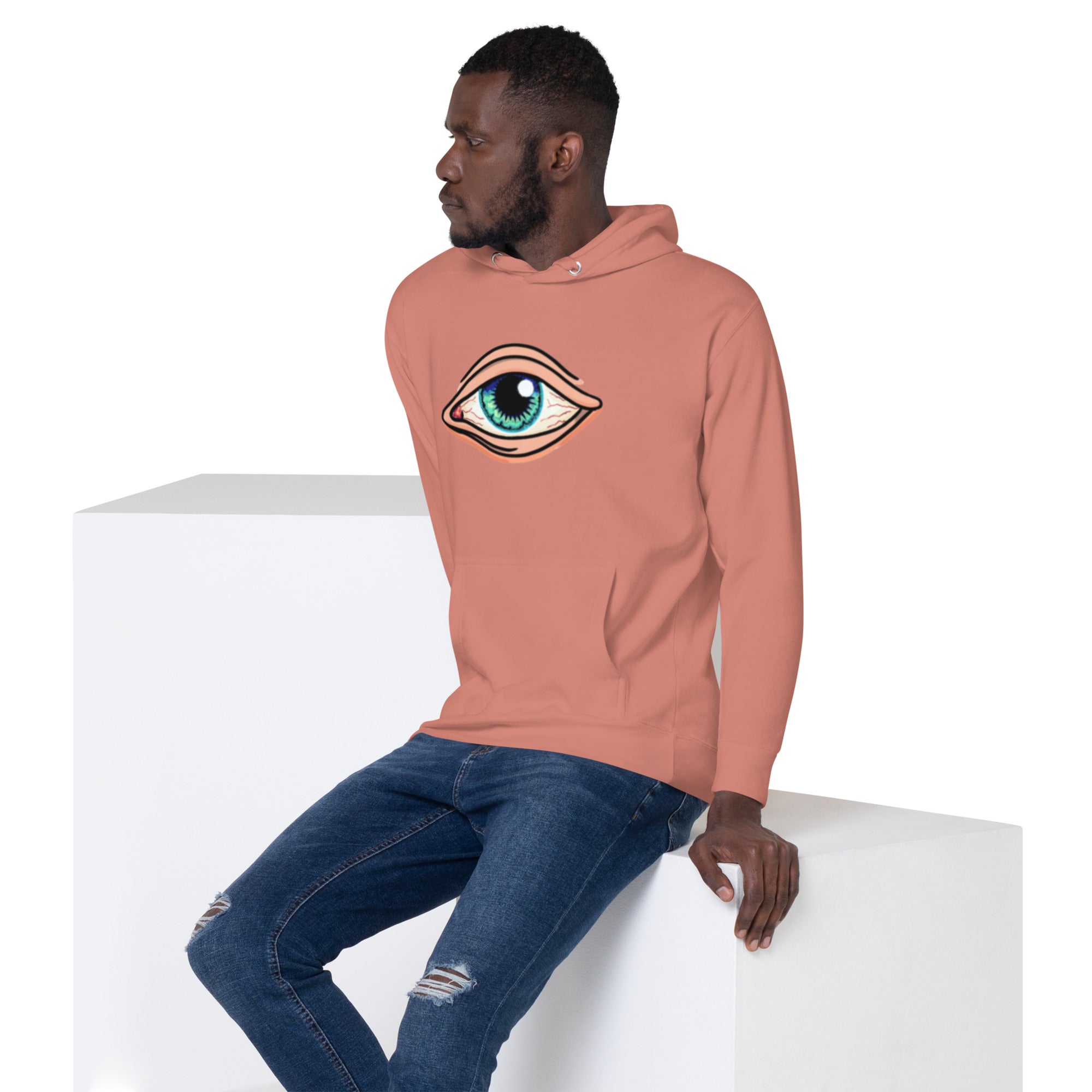 EYE Hoodie - EYE SEE YOU Mystical Design, Premium Comfort "ALL SEEING EYE" 3RD EYE HOODIE