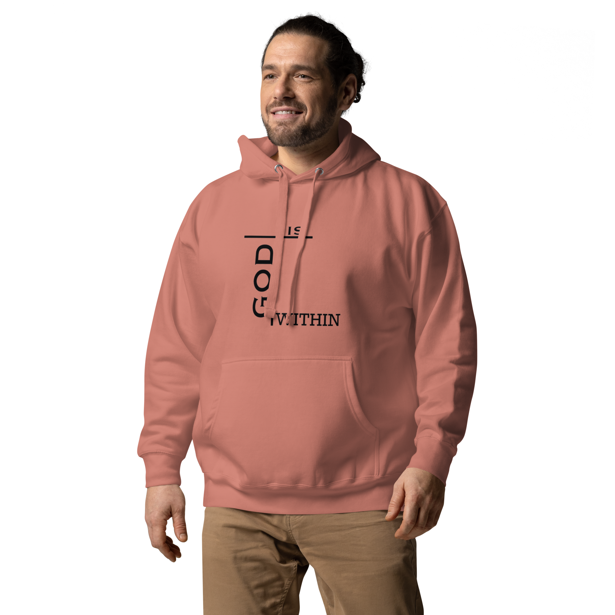 God Is Within Hoodie - Inspirational Design, Premium Comfort GOD MADE US ALL | THEREFORE WE ARE ALL GODS | HOODIE