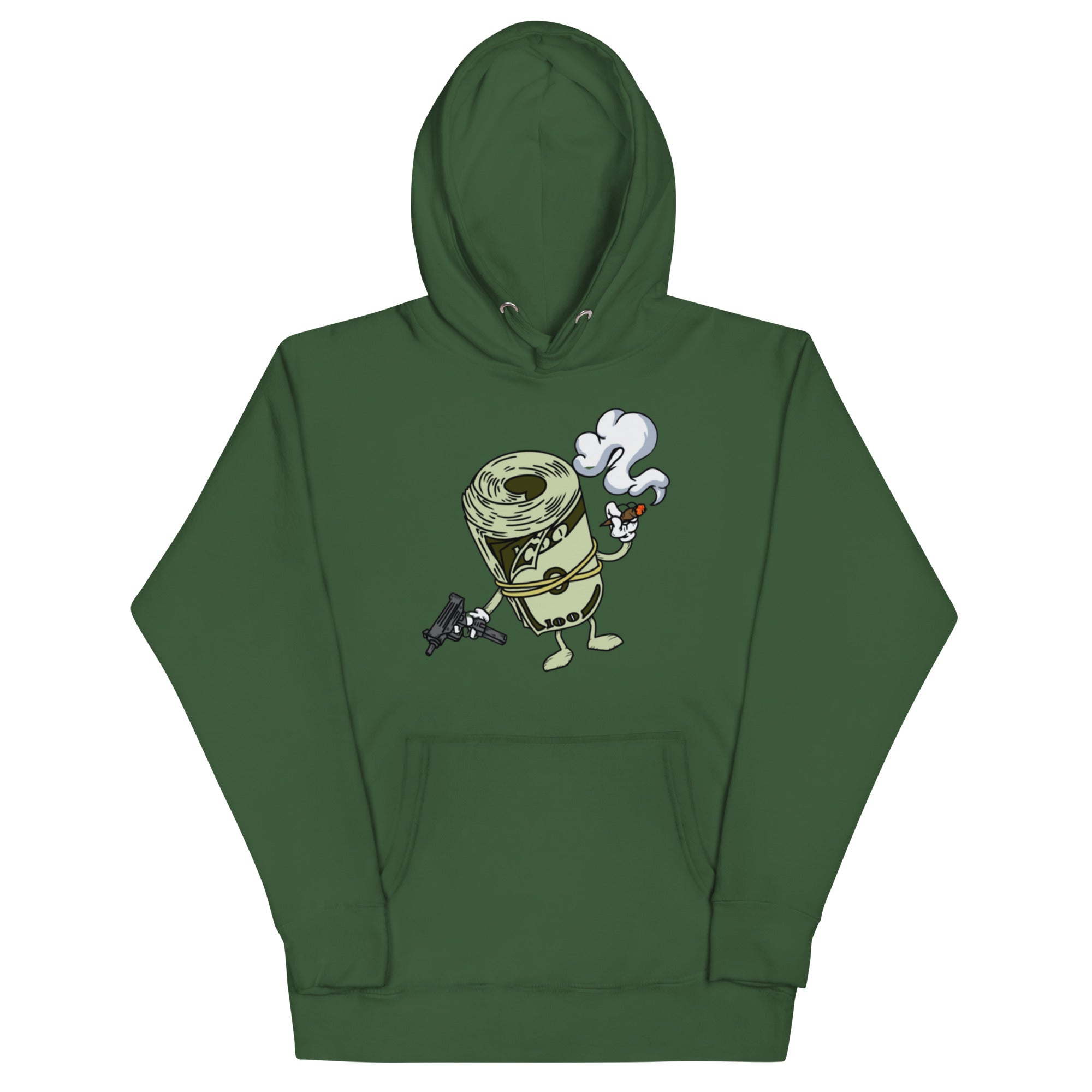 Bands Hoodie - Wealth Design, Premium Comfort MONEY, GUNS and WEED "CASHmoney" HOODIE