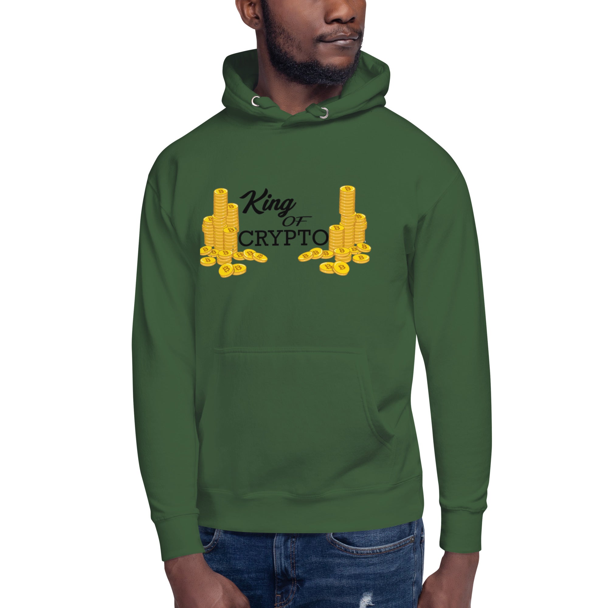 KING OF CRYPTO Hoodie - Regal Design, Premium Comfort for Crypto Royalty "KING OF CRYPTO"