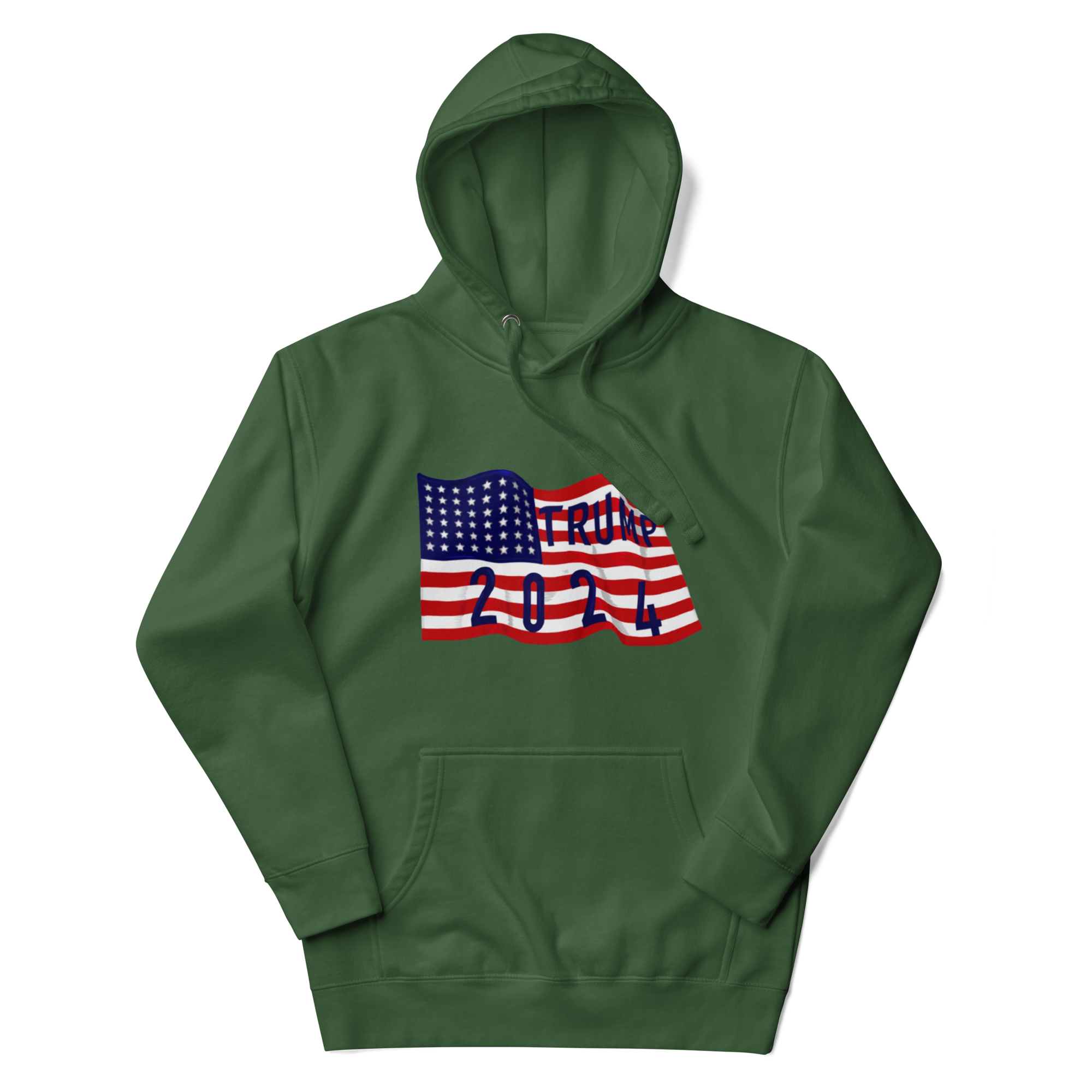 Trump 2024 Flag Hoodie - Patriotic Design, Premium Quality -Trump 2024 Flag #45