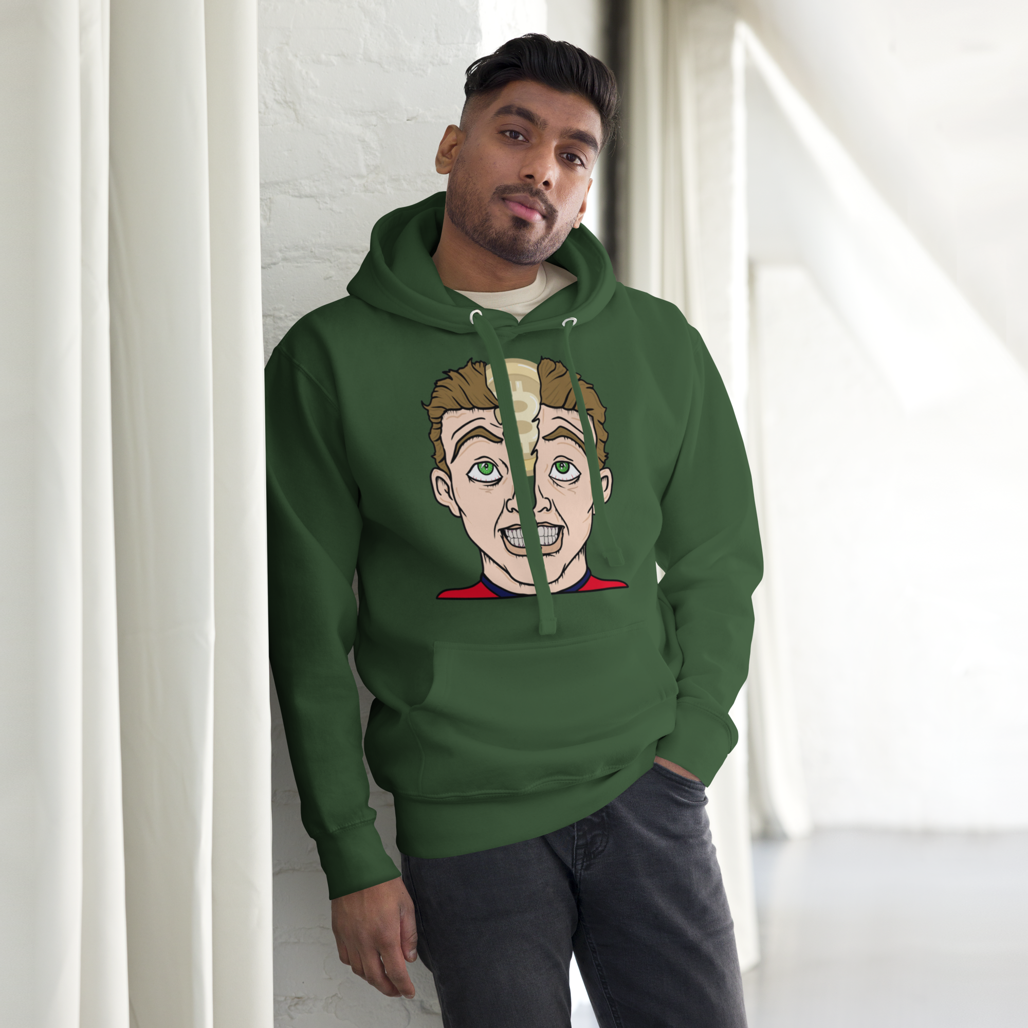 Bitcoin Brain Revelation Hoodie - Iconic Crypto Design, Ultimate Comfort for BTC Fans