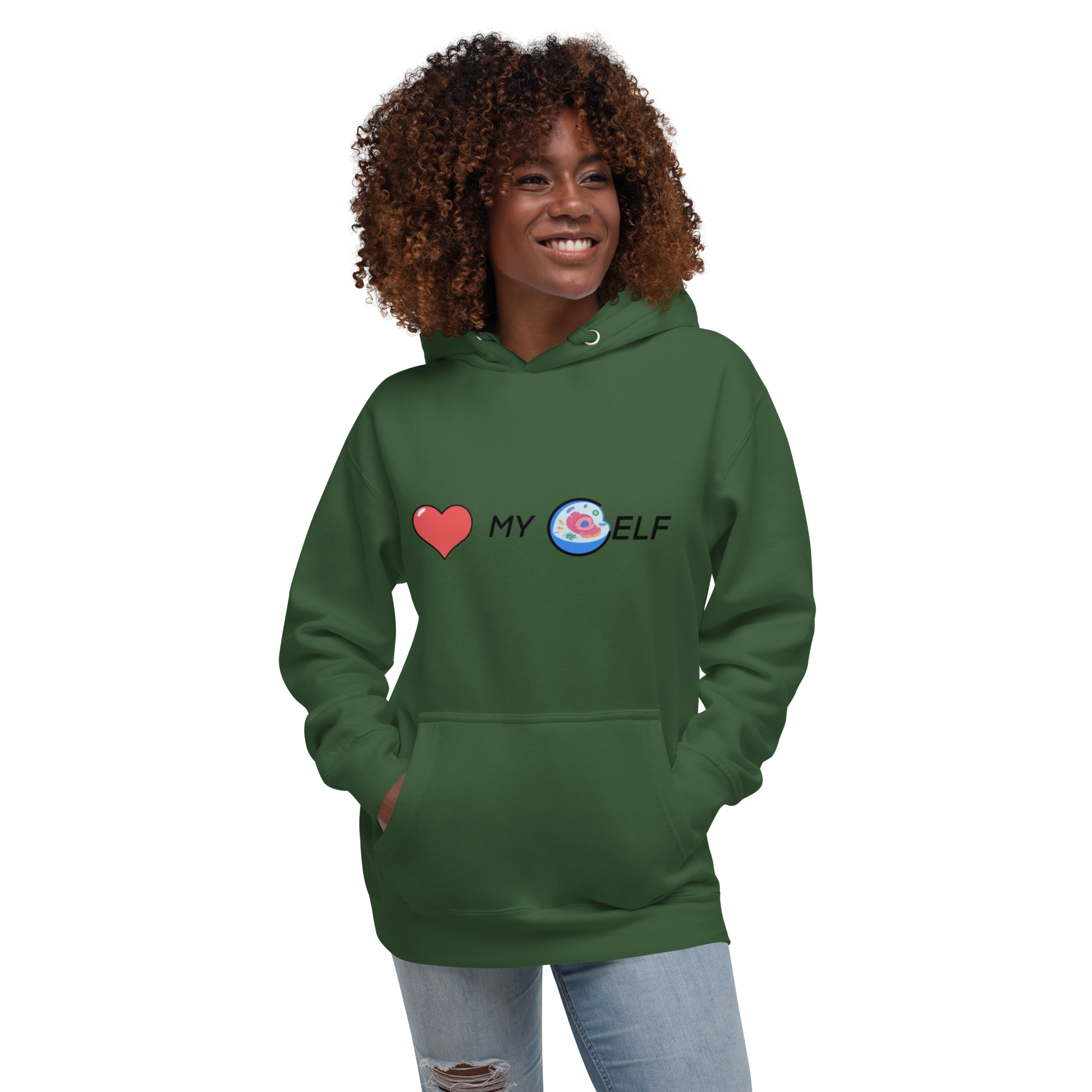 Cell-f Love Hoodie - Self-Love Design, Premium Comfort "CELLULAR LOVE" DNA HEALING