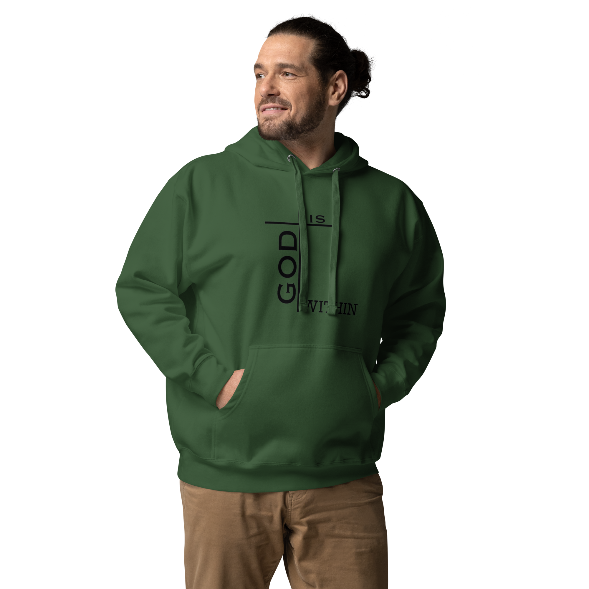 God Is Within Hoodie - Inspirational Design, Premium Comfort GOD MADE US ALL | THEREFORE WE ARE ALL GODS | HOODIE