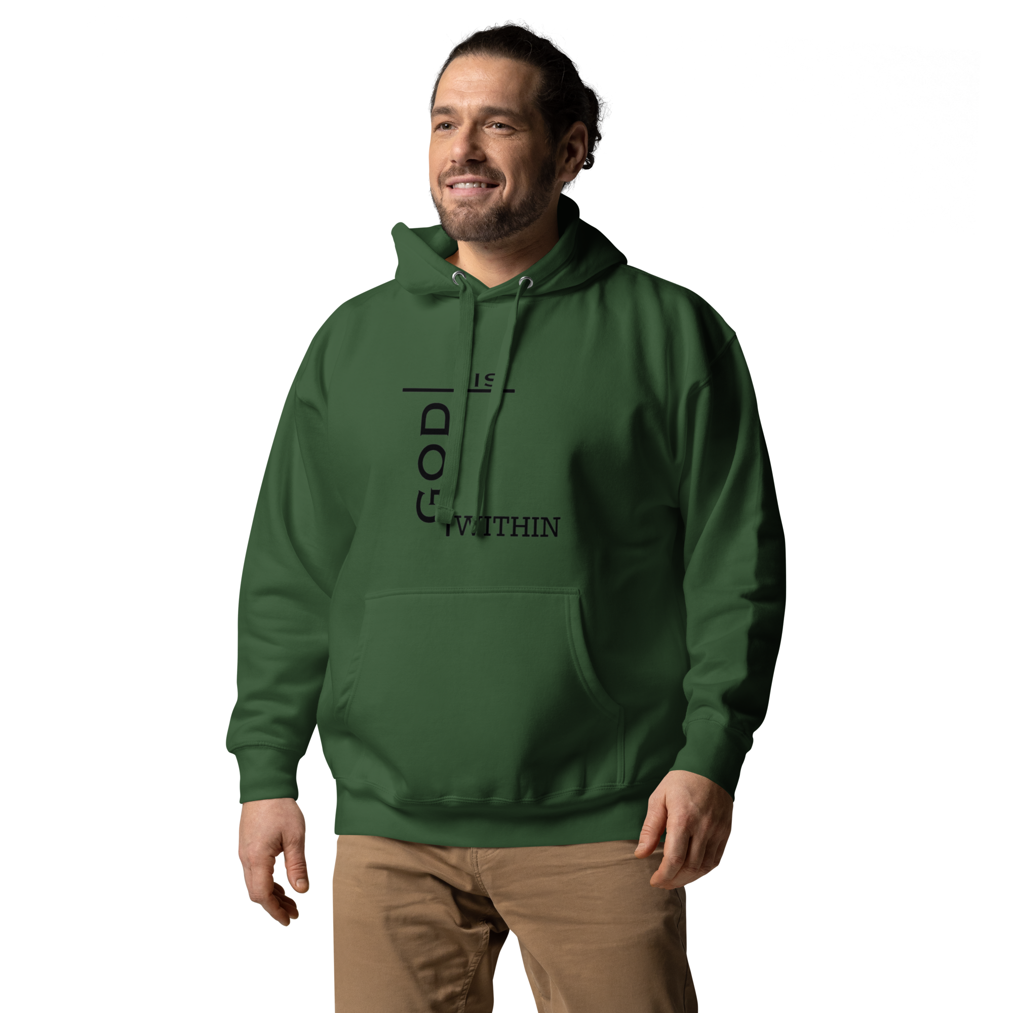 God Is Within Hoodie - Inspirational Design, Premium Comfort GOD MADE US ALL | THEREFORE WE ARE ALL GODS | HOODIE