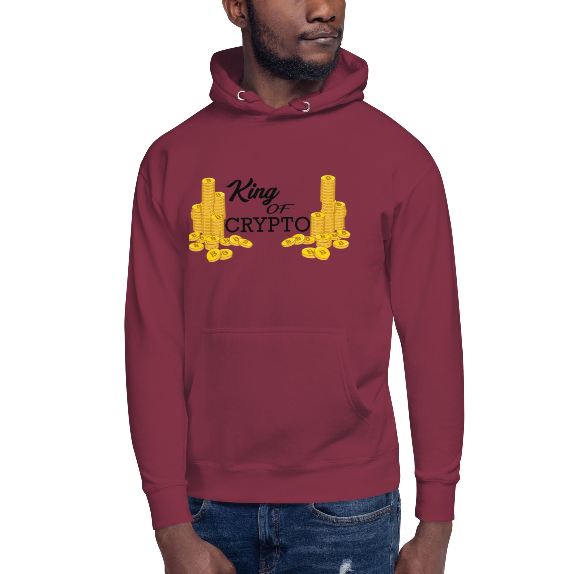 KING OF CRYPTO Hoodie - Regal Design, Premium Comfort for Crypto Royalty "KING OF CRYPTO"