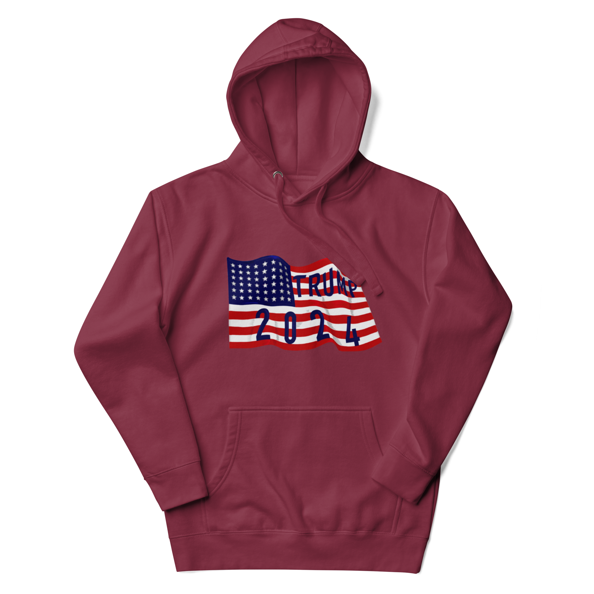 Trump 2024 Flag Hoodie - Patriotic Design, Premium Quality -Trump 2024 Flag #45