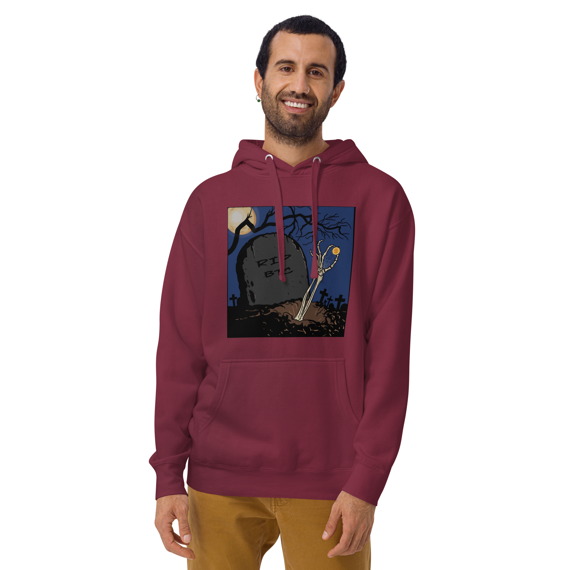 RIP Bitcoin Hoodie - Bold Design, Premium Comfort for BTC Fans - RIP BTC Hoodie | FUTURE OF CRYPTO