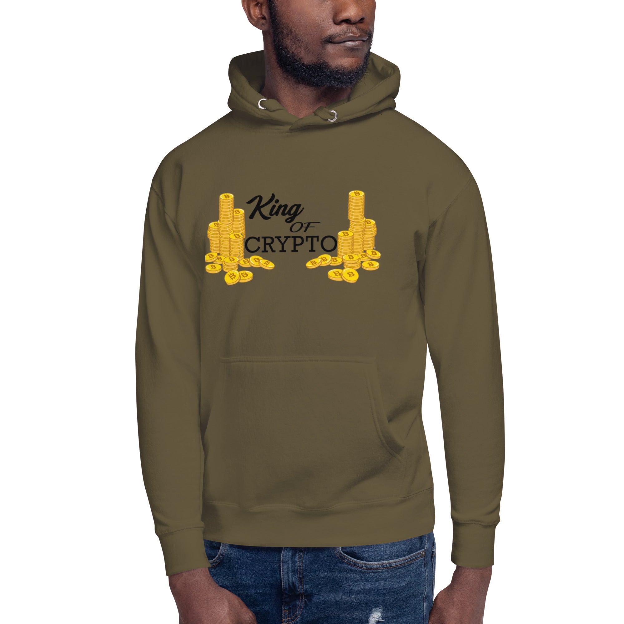 KING OF CRYPTO Hoodie - Regal Design, Premium Comfort for Crypto Royalty "KING OF CRYPTO"