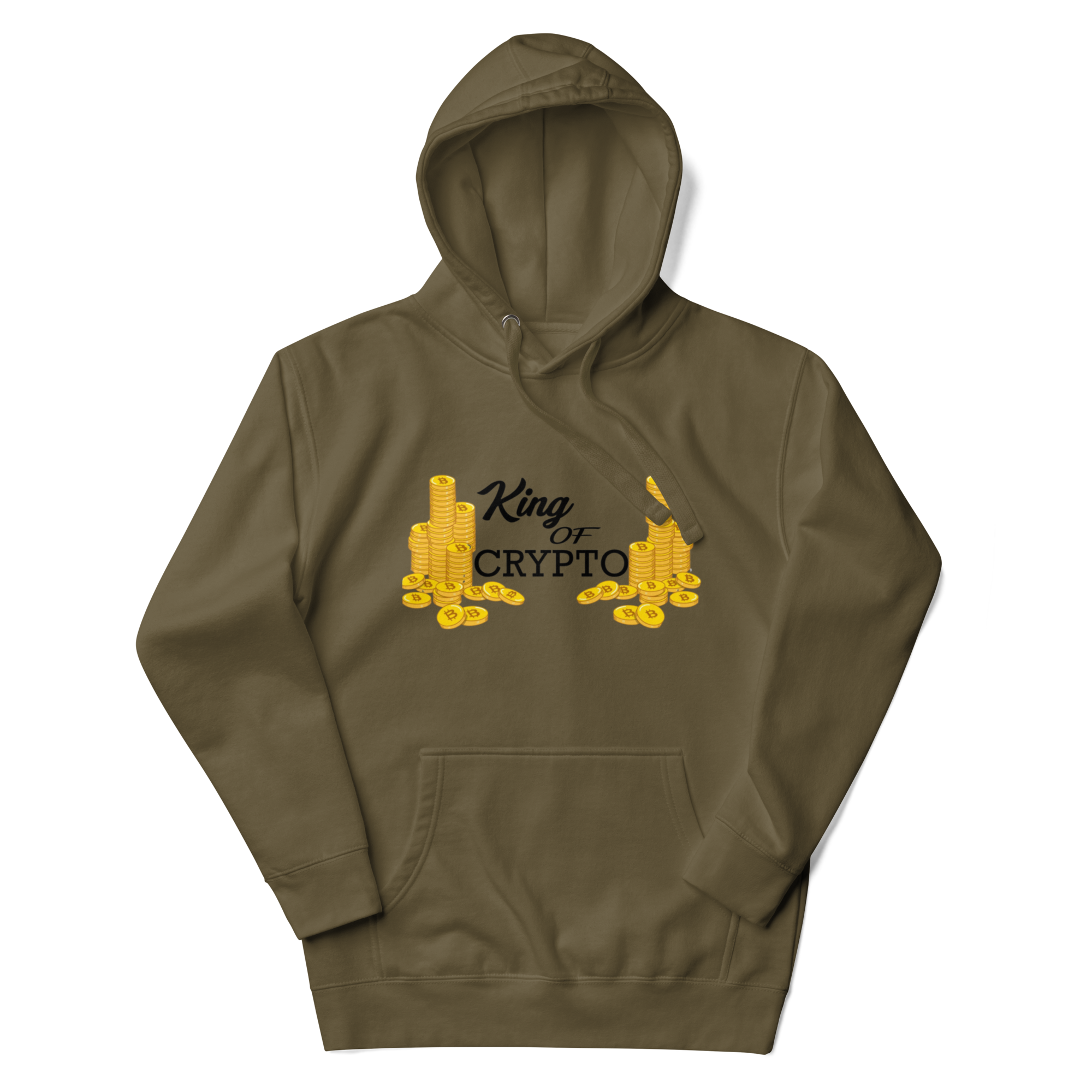 KING OF CRYPTO Hoodie - Regal Design, Premium Comfort for Crypto Royalty "KING OF CRYPTO"