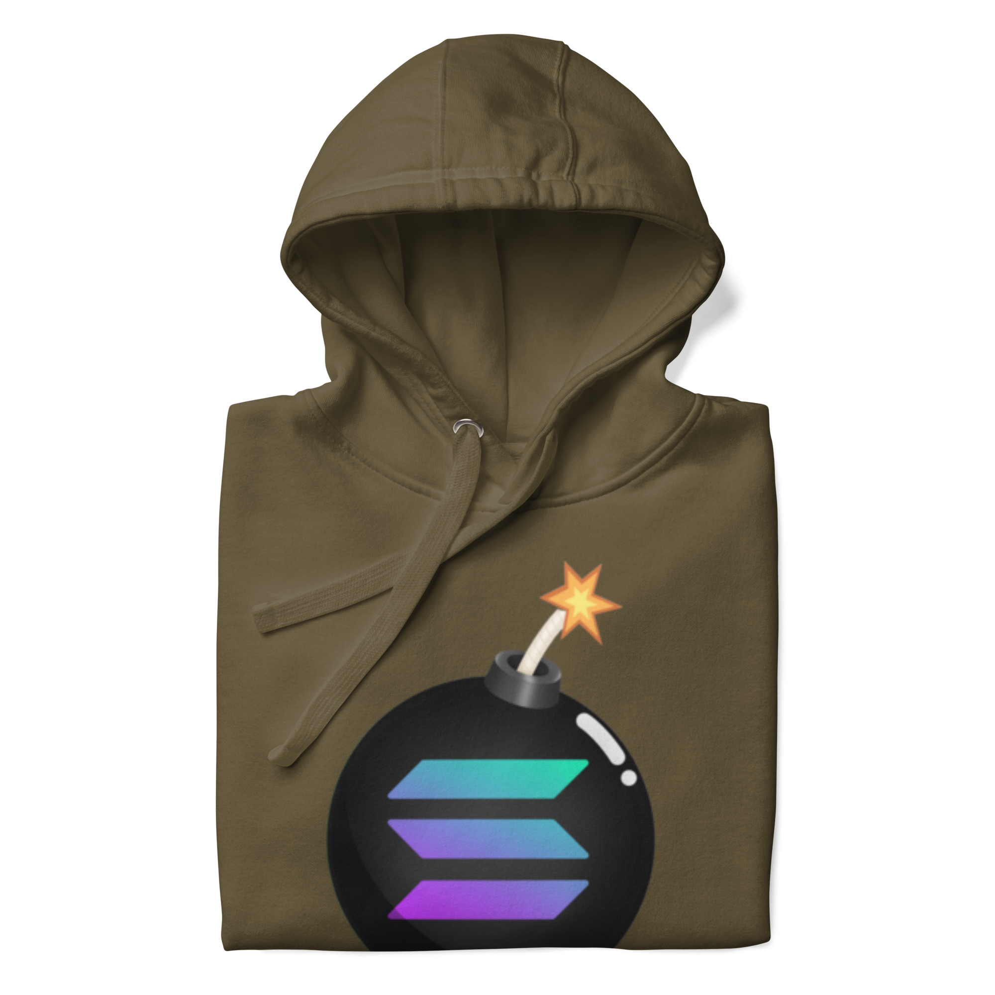 Solana Bomb Hoodie - Explosive Style for Crypto Fans, High-Quality Cotton Blend