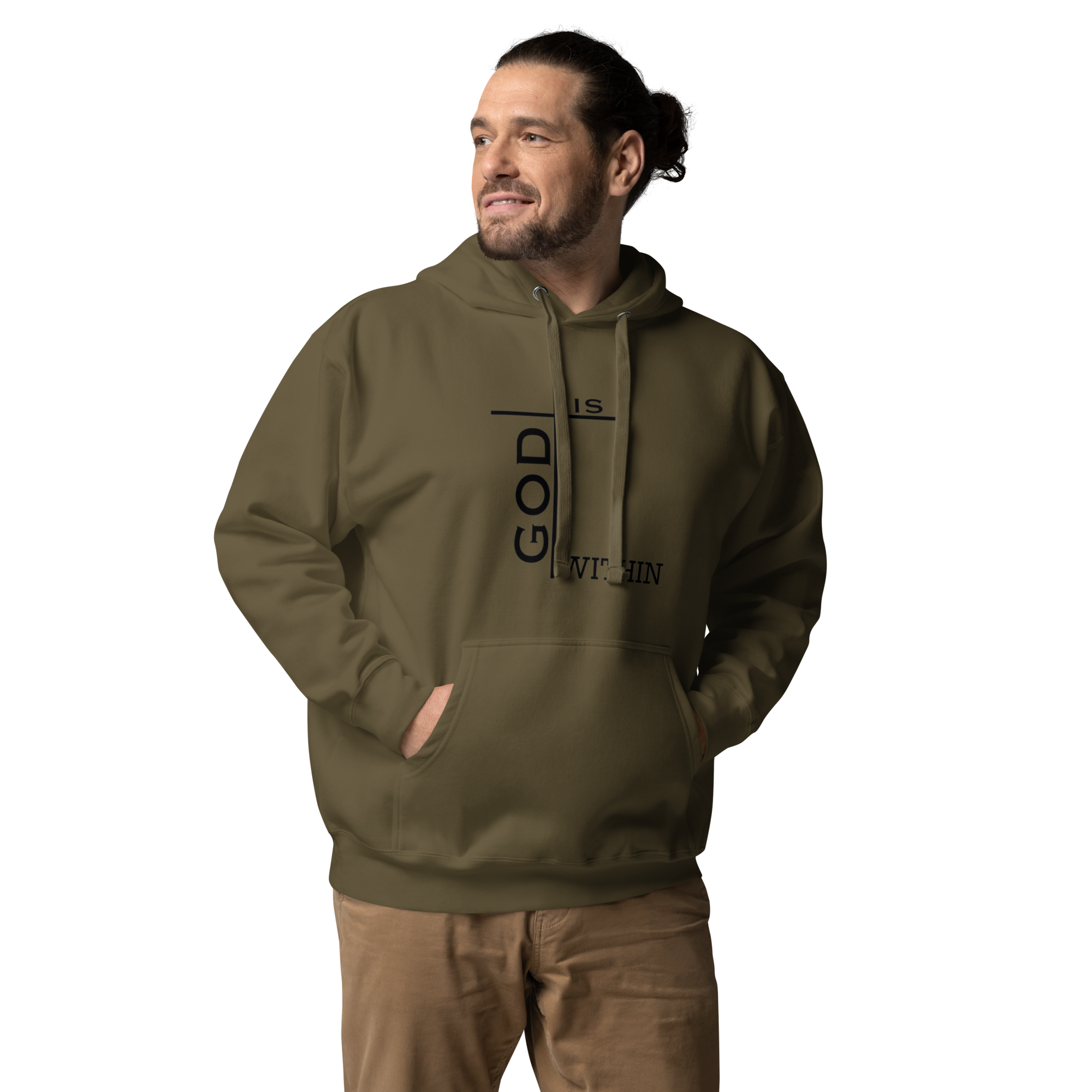 God Is Within Hoodie - Inspirational Design, Premium Comfort GOD MADE US ALL | THEREFORE WE ARE ALL GODS | HOODIE