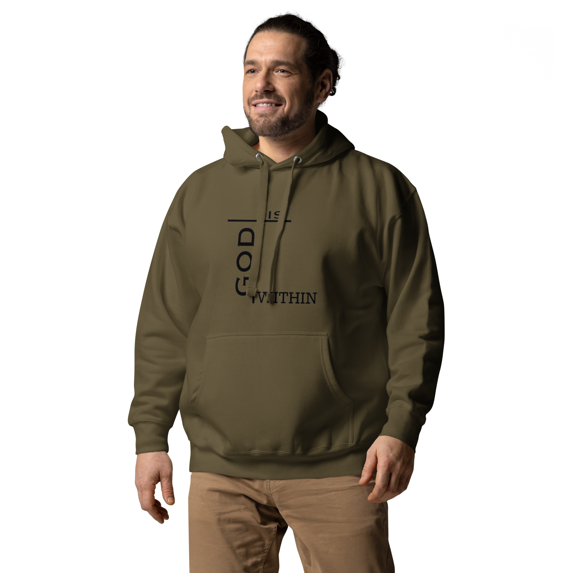 God Is Within Hoodie - Inspirational Design, Premium Comfort GOD MADE US ALL | THEREFORE WE ARE ALL GODS | HOODIE