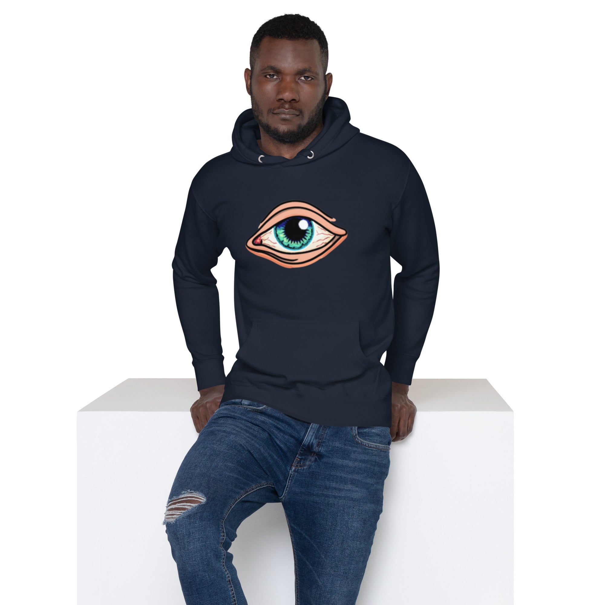 EYE Hoodie - EYE SEE YOU Mystical Design, Premium Comfort "ALL SEEING EYE" 3RD EYE HOODIE