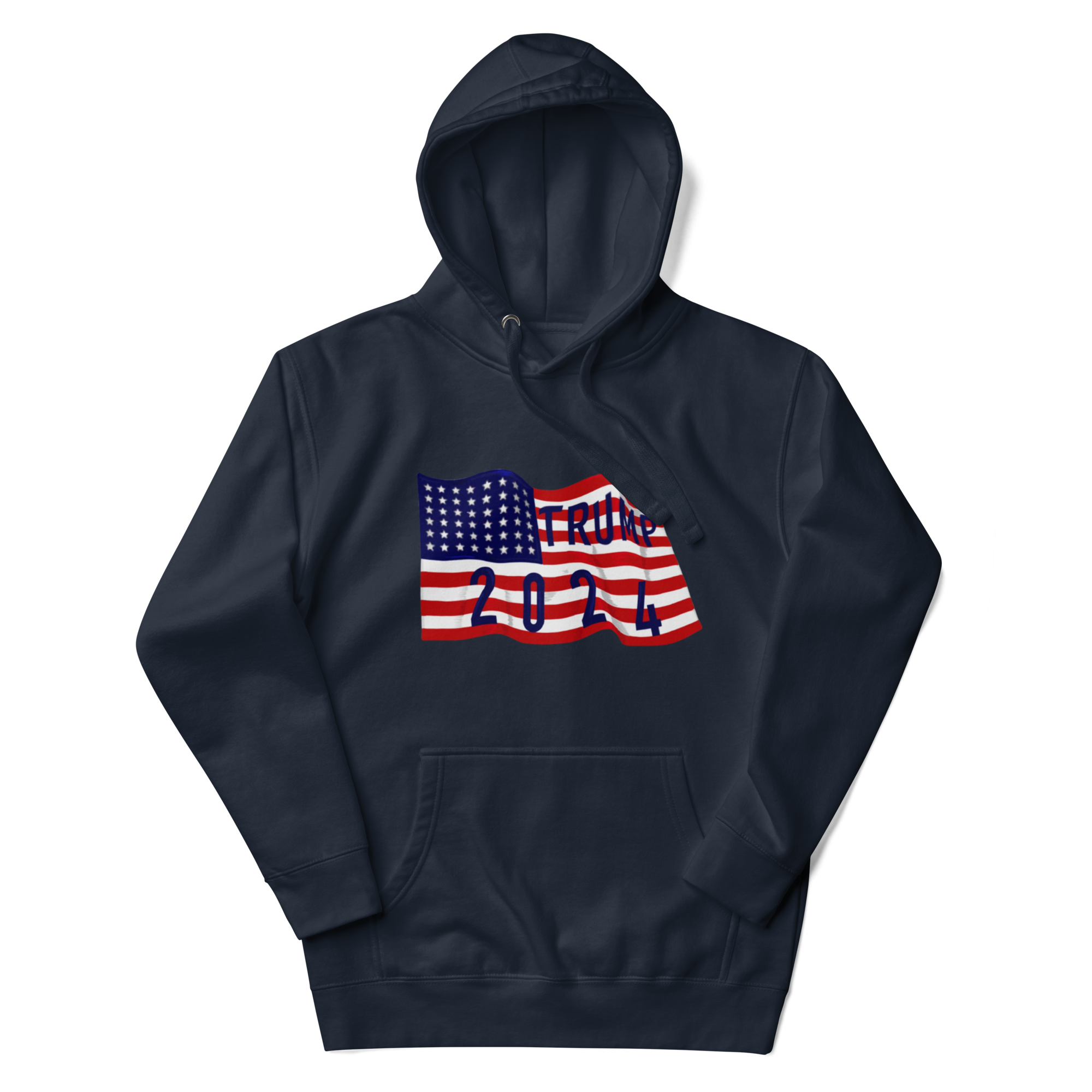 Trump 2024 Flag Hoodie - Patriotic Design, Premium Quality -Trump 2024 Flag #45