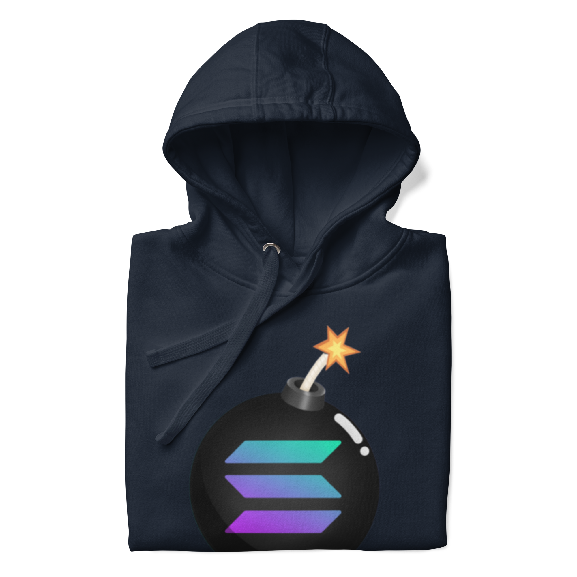 Solana Bomb Hoodie - Explosive Style for Crypto Fans, High-Quality Cotton Blend