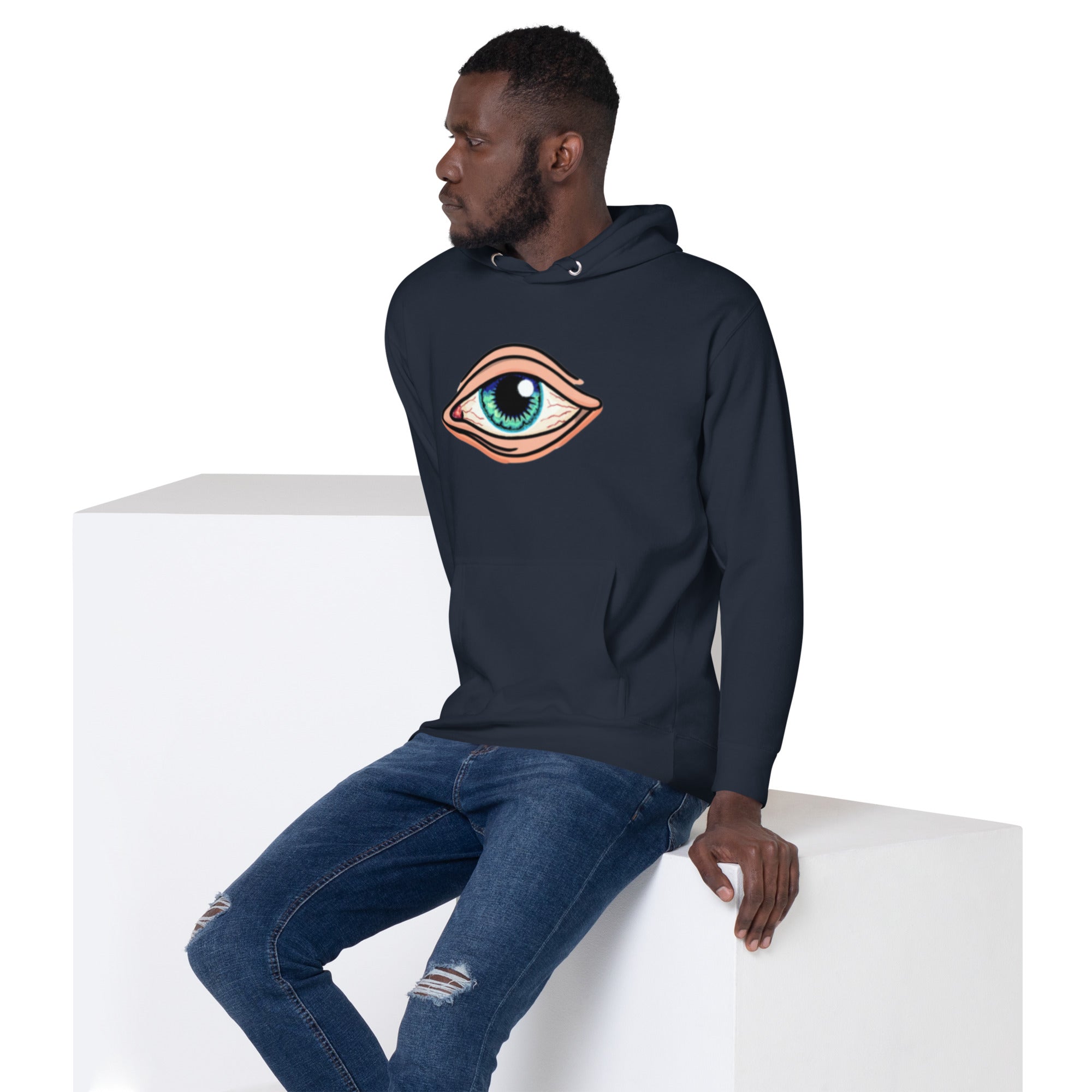 EYE Hoodie - EYE SEE YOU Mystical Design, Premium Comfort "ALL SEEING EYE" 3RD EYE HOODIE