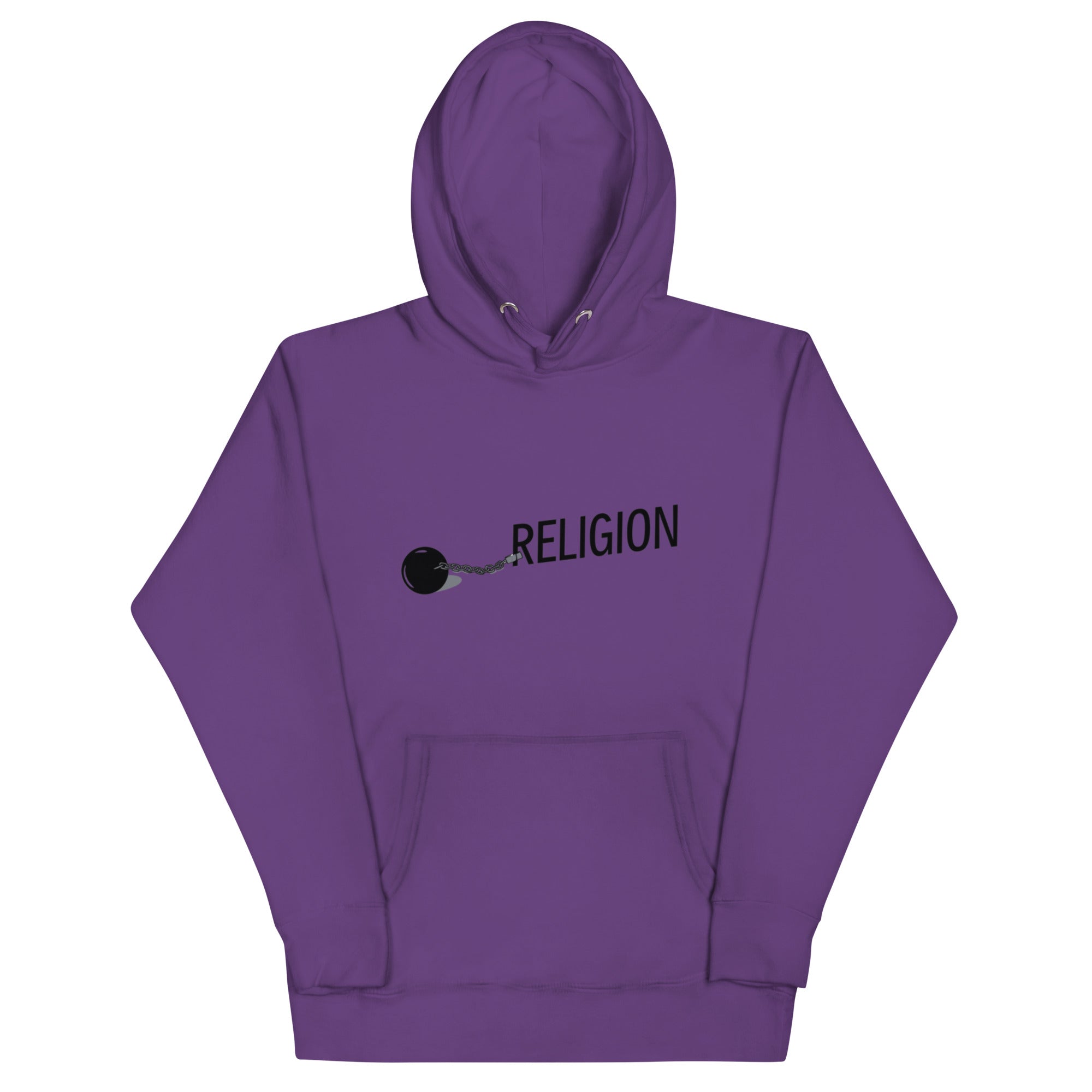 Chained Religion Hoodie - Symbolic Design, Premium Comfort RELIGION IS A SCAM HOODIE