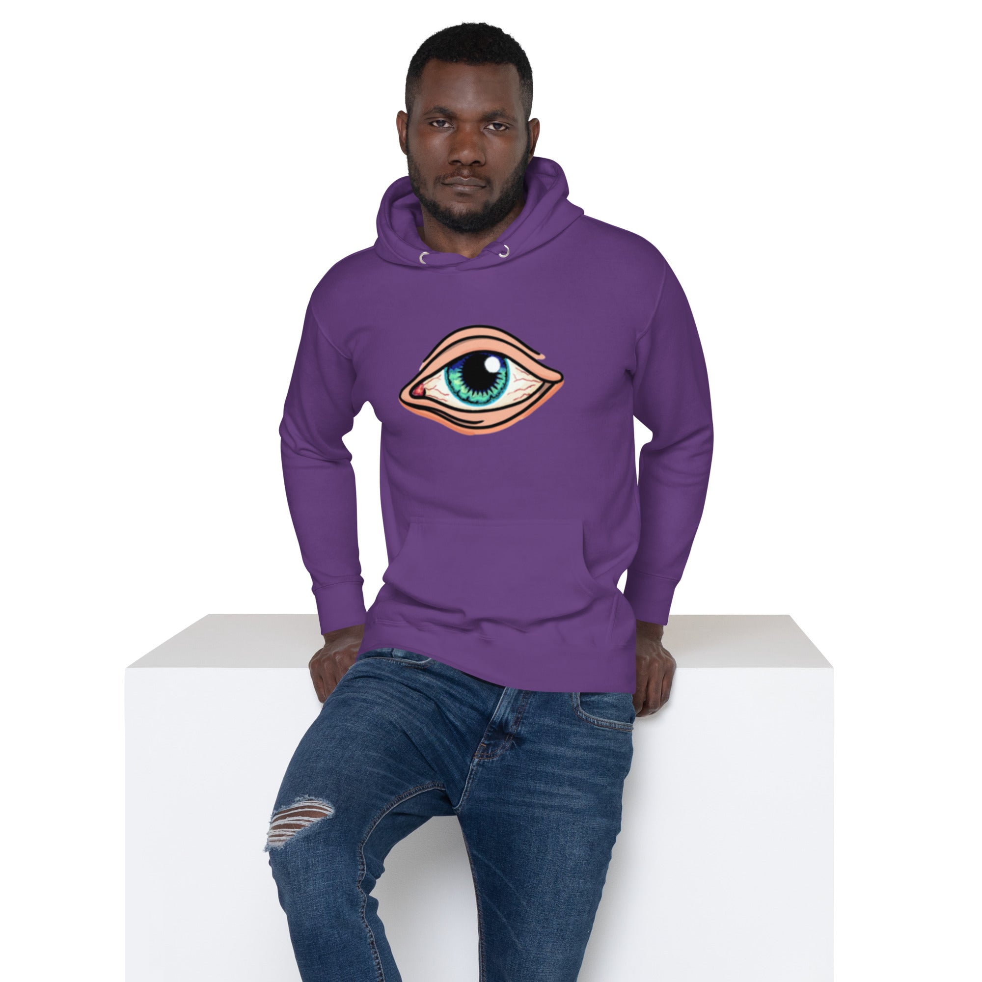 EYE Hoodie - EYE SEE YOU Mystical Design, Premium Comfort "ALL SEEING EYE" 3RD EYE HOODIE