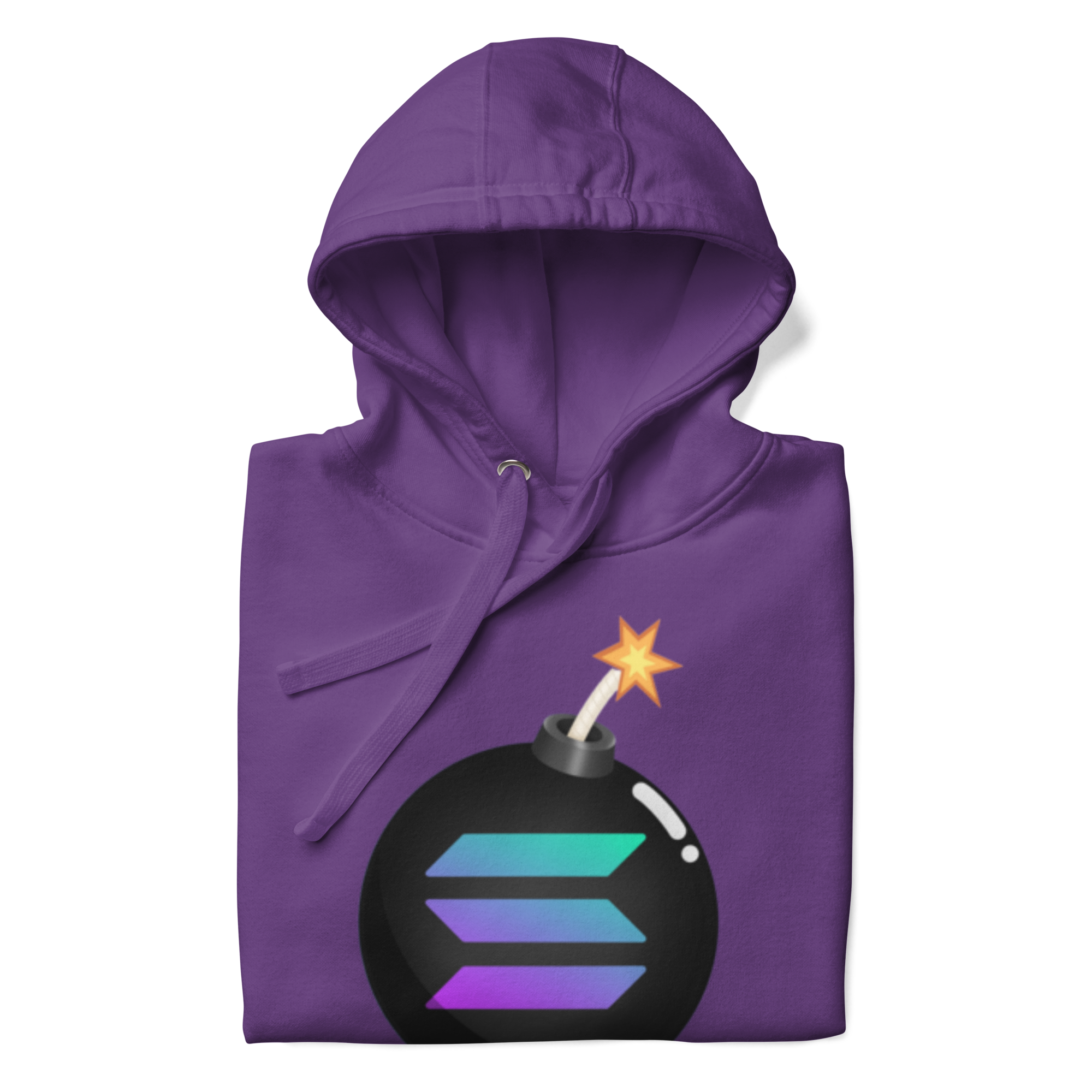 Solana Bomb Hoodie - Explosive Style for Crypto Fans, High-Quality Cotton Blend