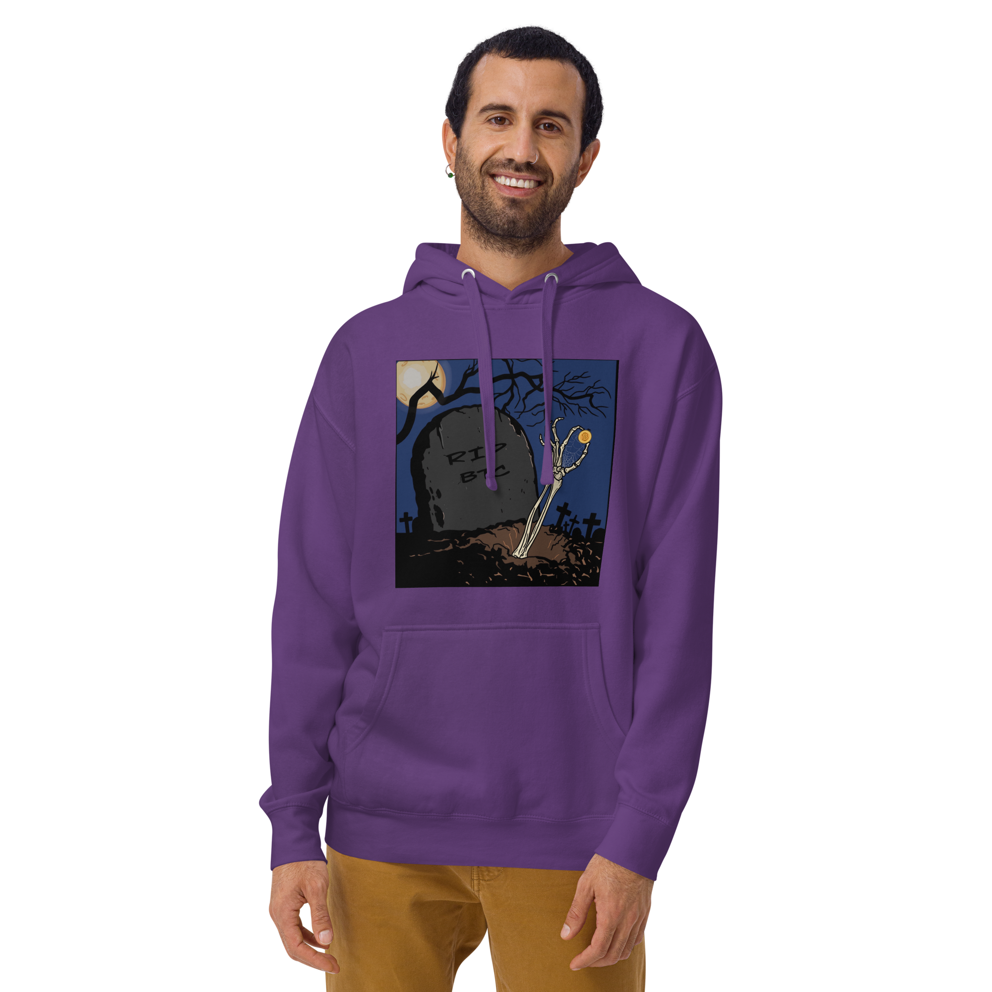 RIP Bitcoin Hoodie - Bold Design, Premium Comfort for BTC Fans - RIP BTC Hoodie | FUTURE OF CRYPTO