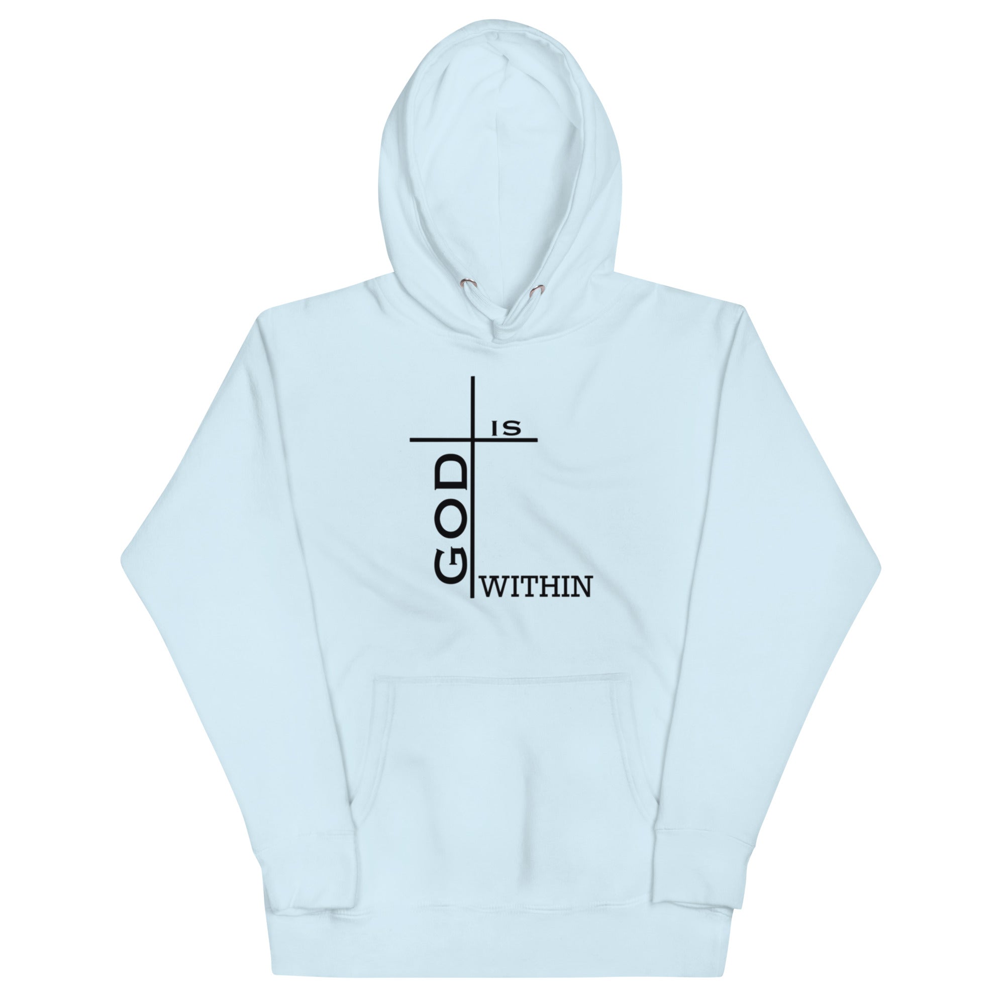 God Is Within Hoodie - Inspirational Design, Premium Comfort GOD MADE US ALL | THEREFORE WE ARE ALL GODS | HOODIE