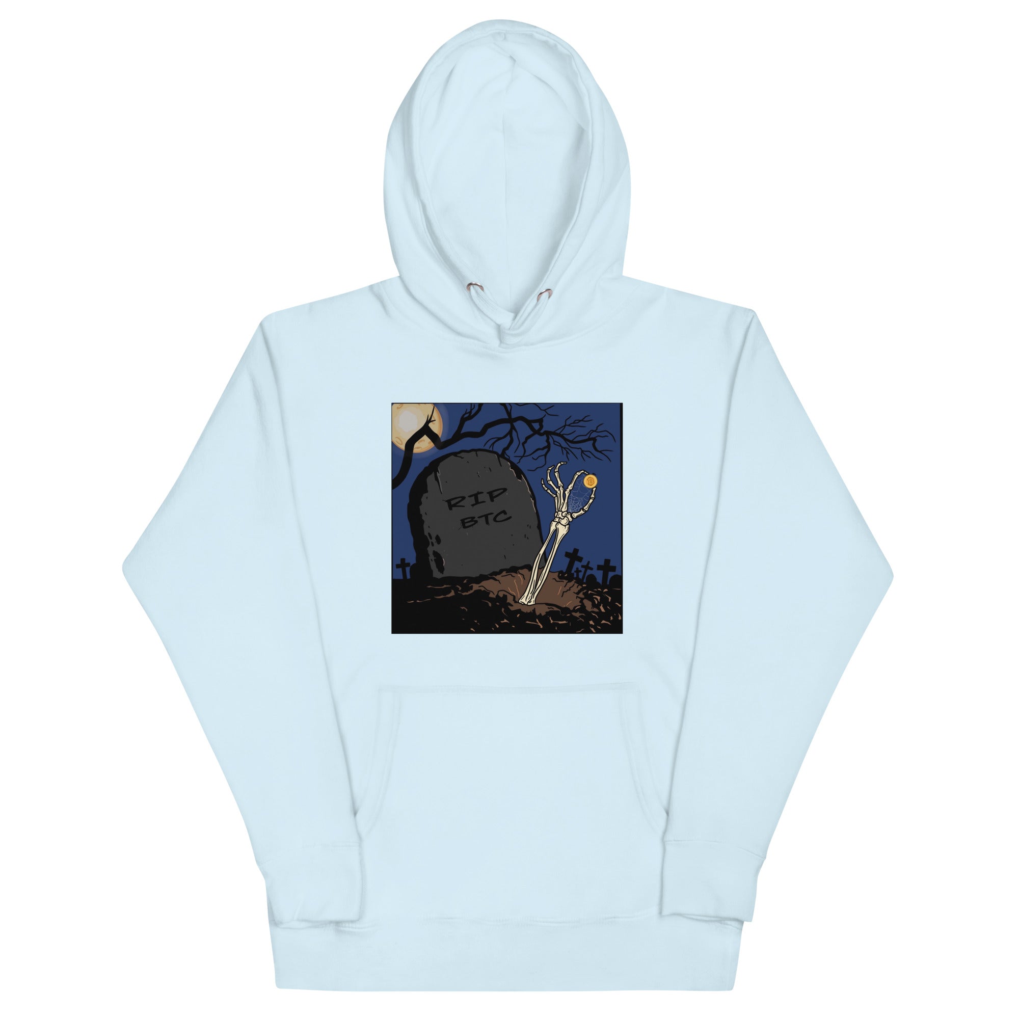 RIP Bitcoin Hoodie - Bold Design, Premium Comfort for BTC Fans - RIP BTC Hoodie | FUTURE OF CRYPTO