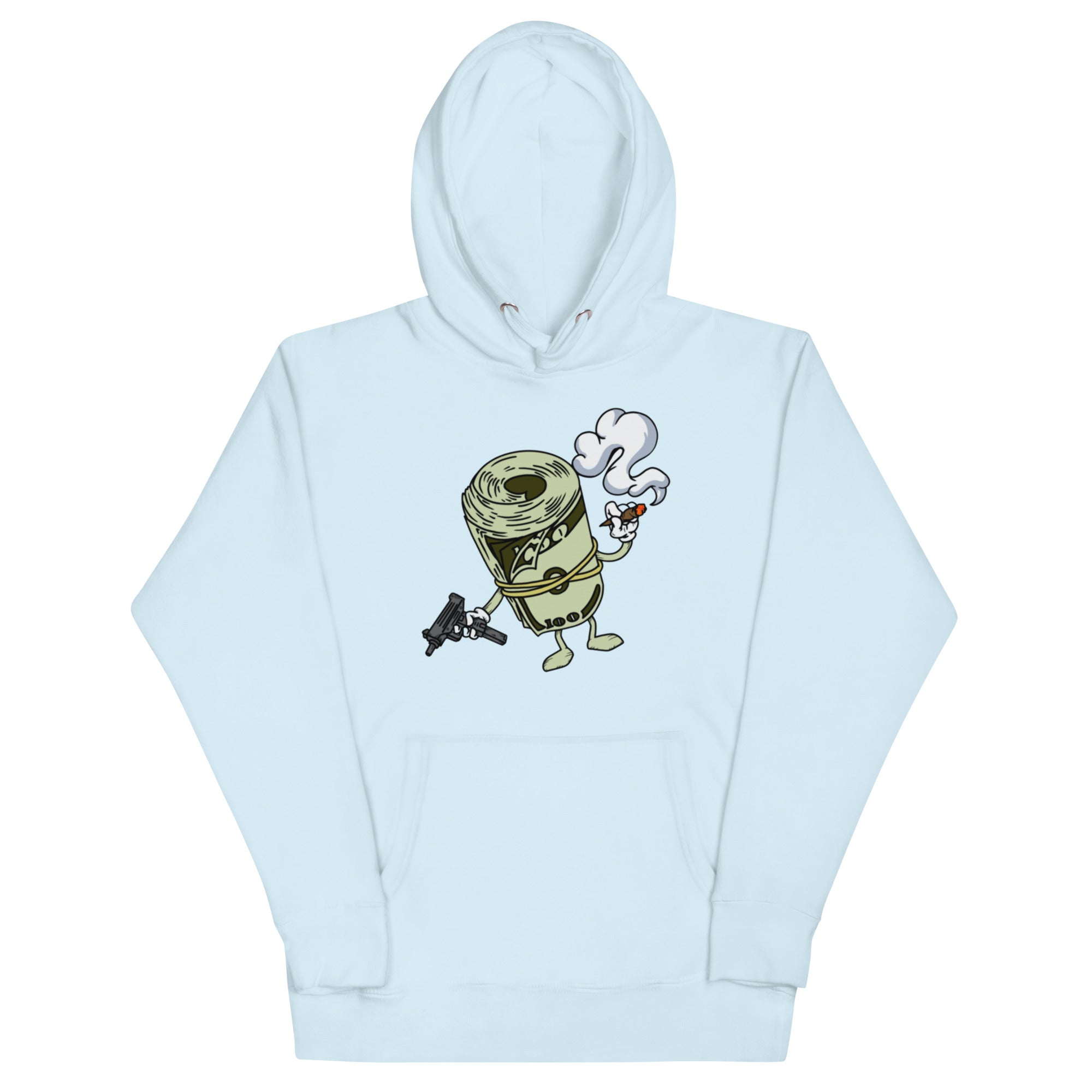 Bands Hoodie - Wealth Design, Premium Comfort MONEY, GUNS and WEED "CASHmoney" HOODIE