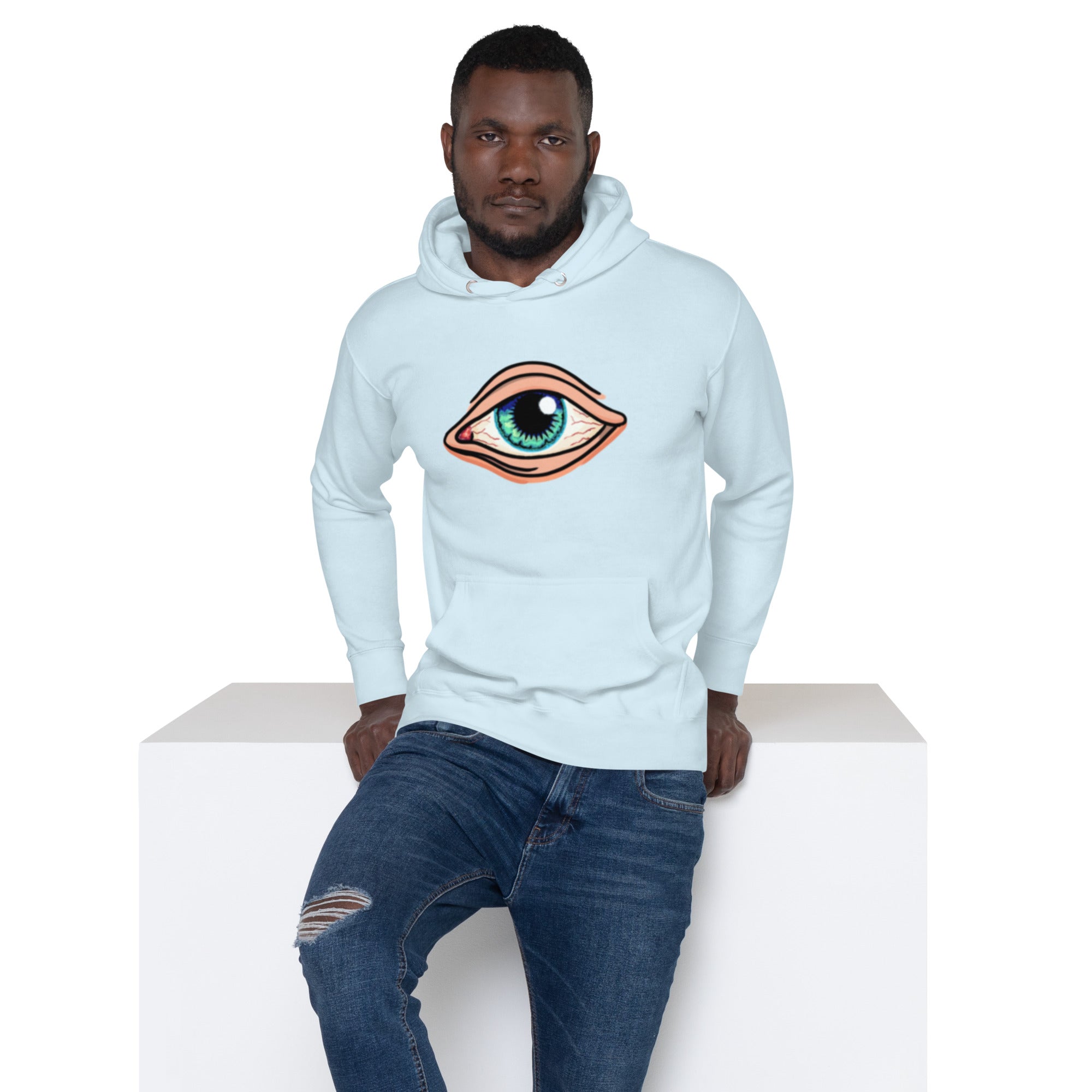 EYE Hoodie - EYE SEE YOU Mystical Design, Premium Comfort "ALL SEEING EYE" 3RD EYE HOODIE