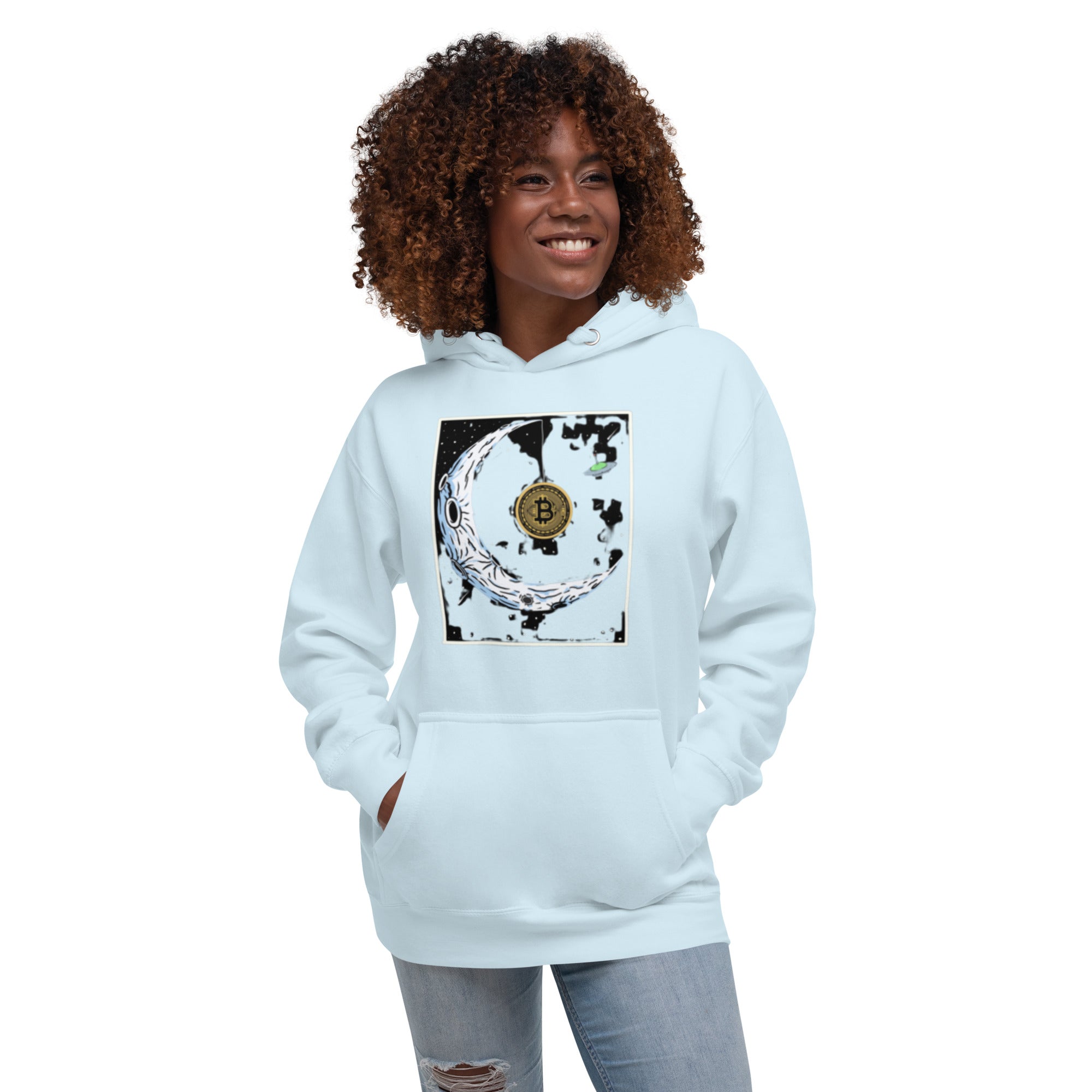 Bitcoin to the Moon Hoodie - Iconic Design, Premium Comfort for BTC Enthusiasts UFO