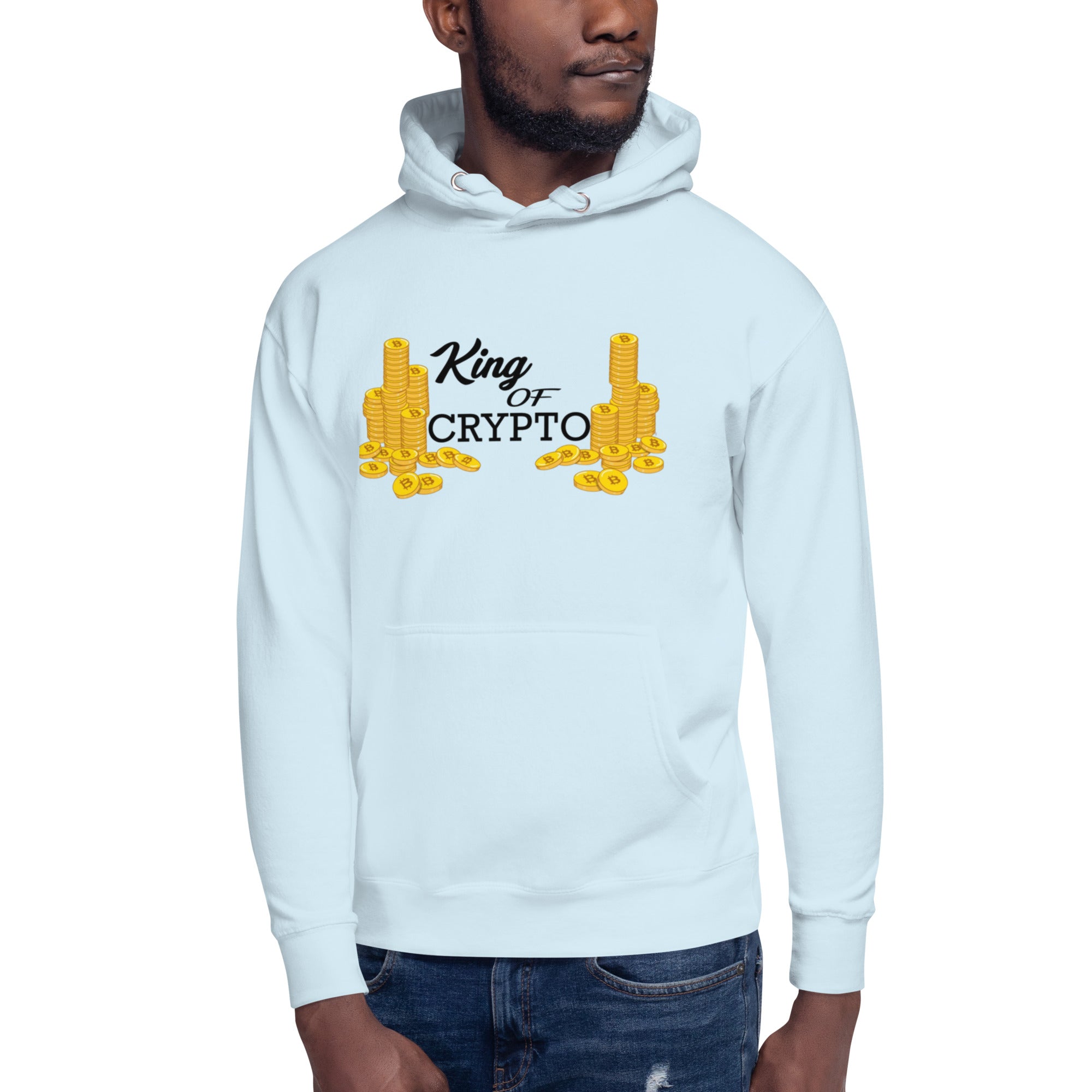 KING OF CRYPTO Hoodie - Regal Design, Premium Comfort for Crypto Royalty "KING OF CRYPTO"