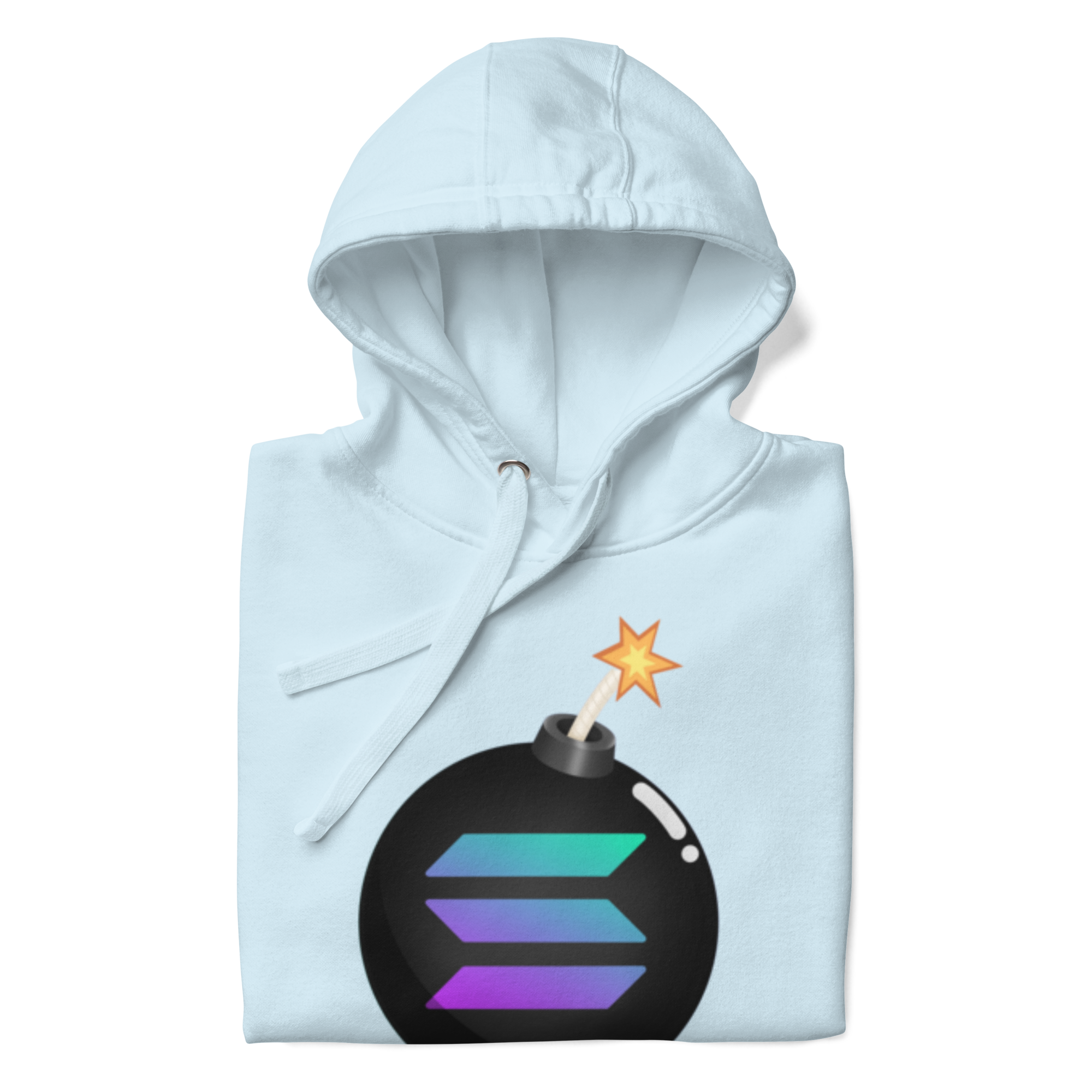 Solana Bomb Hoodie - Explosive Style for Crypto Fans, High-Quality Cotton Blend