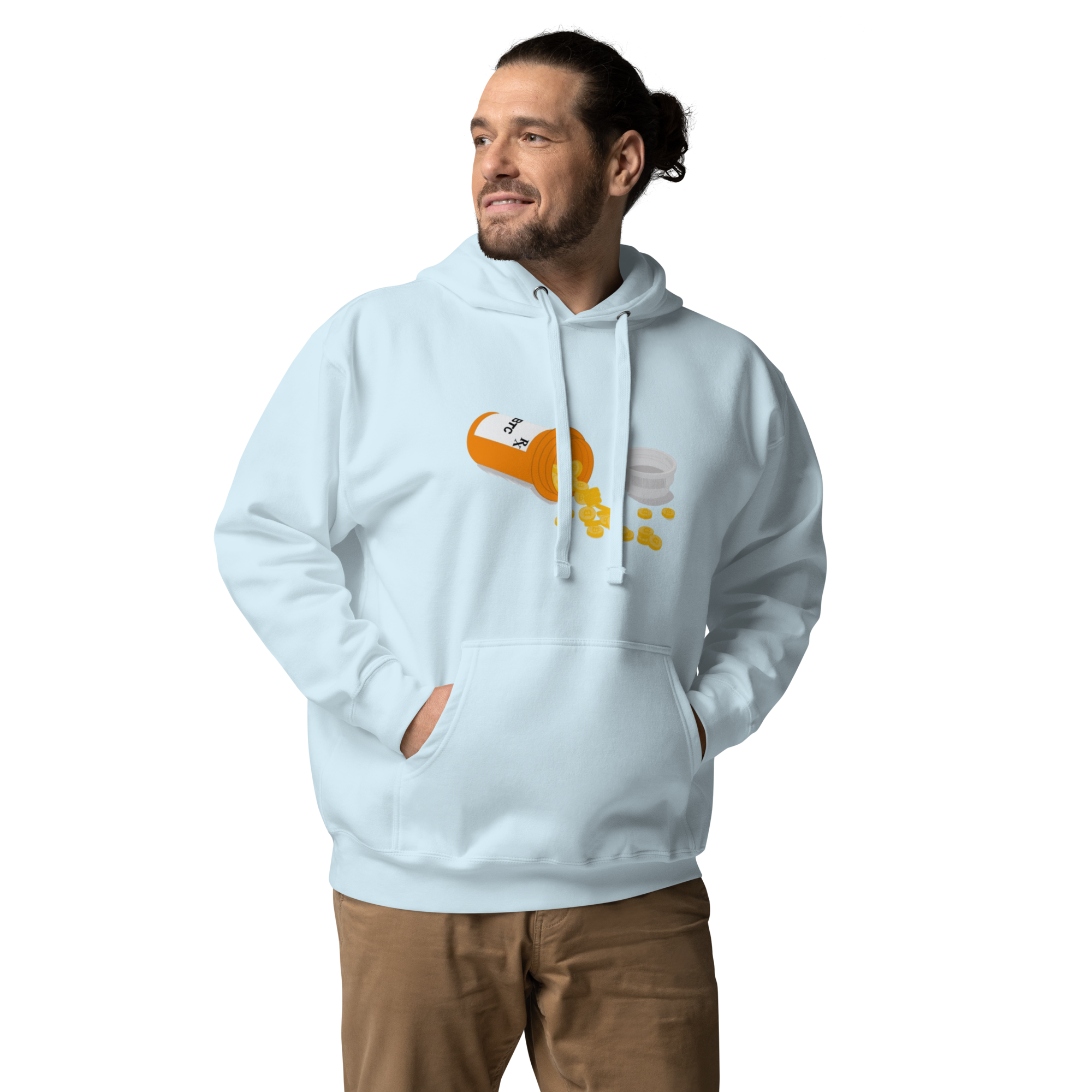 Bitcoin Overdose Hoodie - Bold Design, Premium Comfort for BTC Enthusiasts BTC PILL POPPER