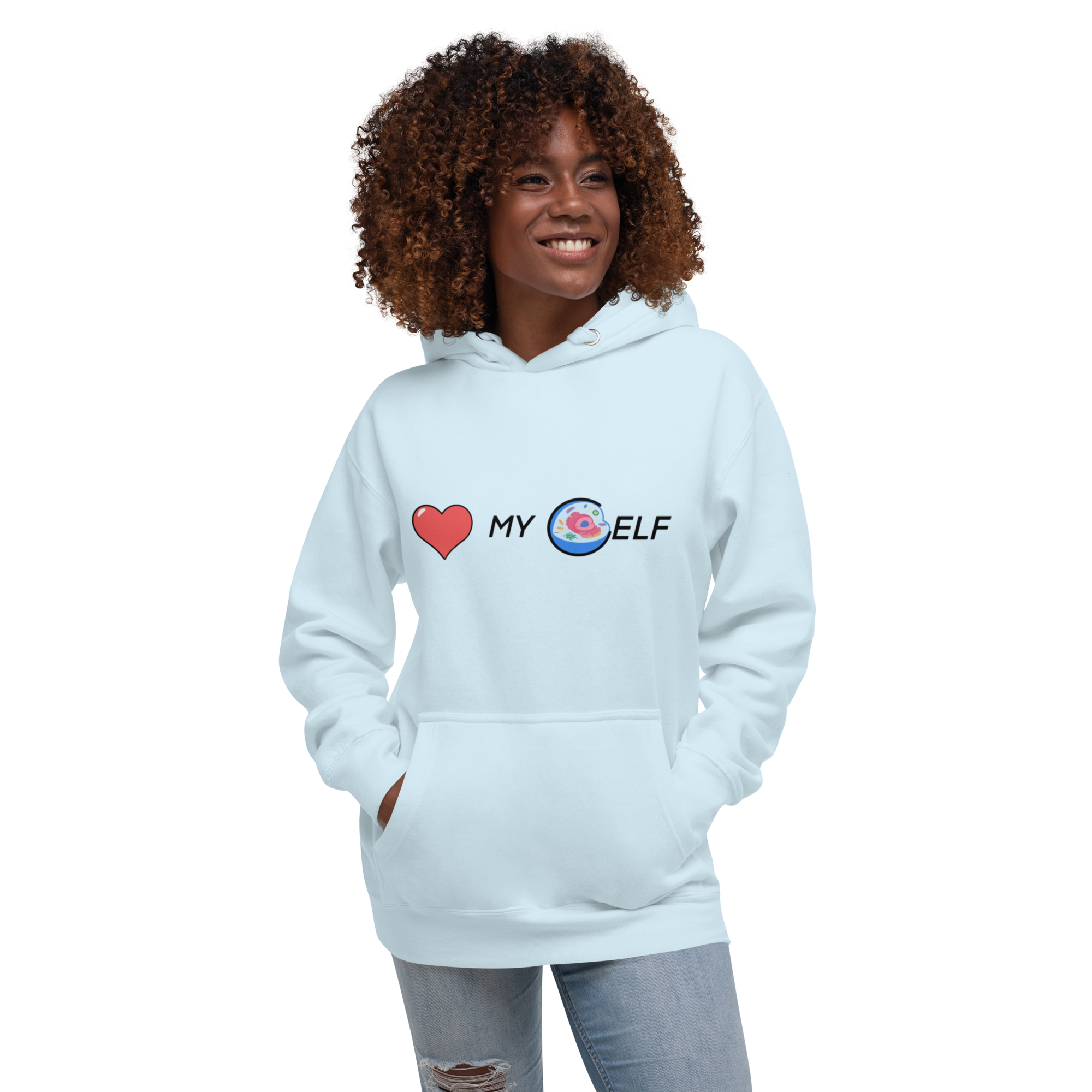 Cell-f Love Hoodie - Self-Love Design, Premium Comfort "CELLULAR LOVE" DNA HEALING