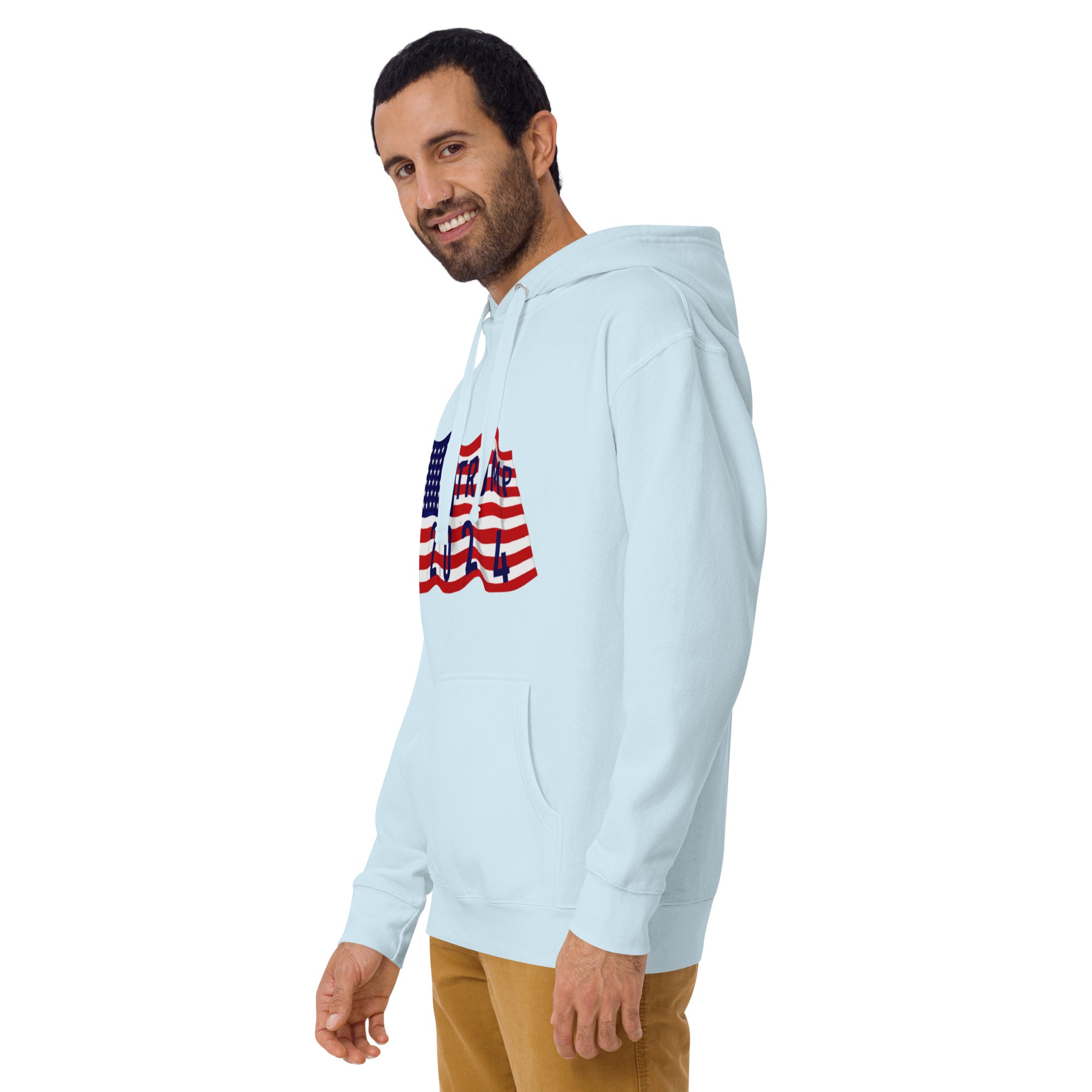 Trump 2024 Flag Hoodie - Patriotic Design, Premium Quality -Trump 2024 Flag #45