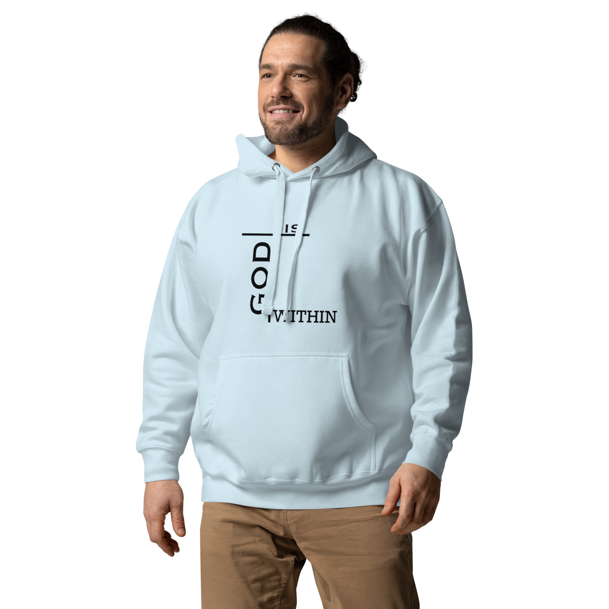 God Is Within Hoodie - Inspirational Design, Premium Comfort GOD MADE US ALL | THEREFORE WE ARE ALL GODS | HOODIE