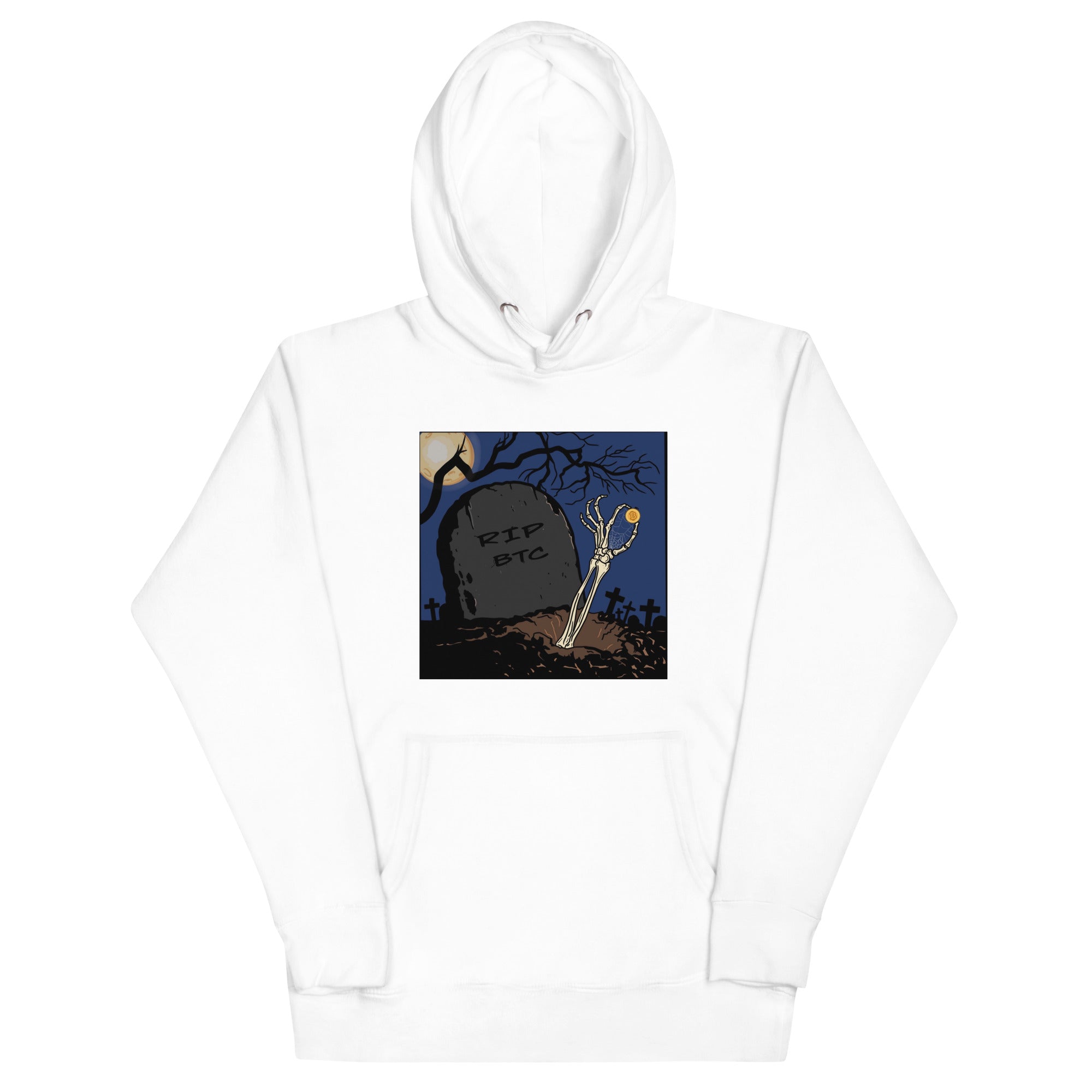 RIP Bitcoin Hoodie - Bold Design, Premium Comfort for BTC Fans - RIP BTC Hoodie | FUTURE OF CRYPTO