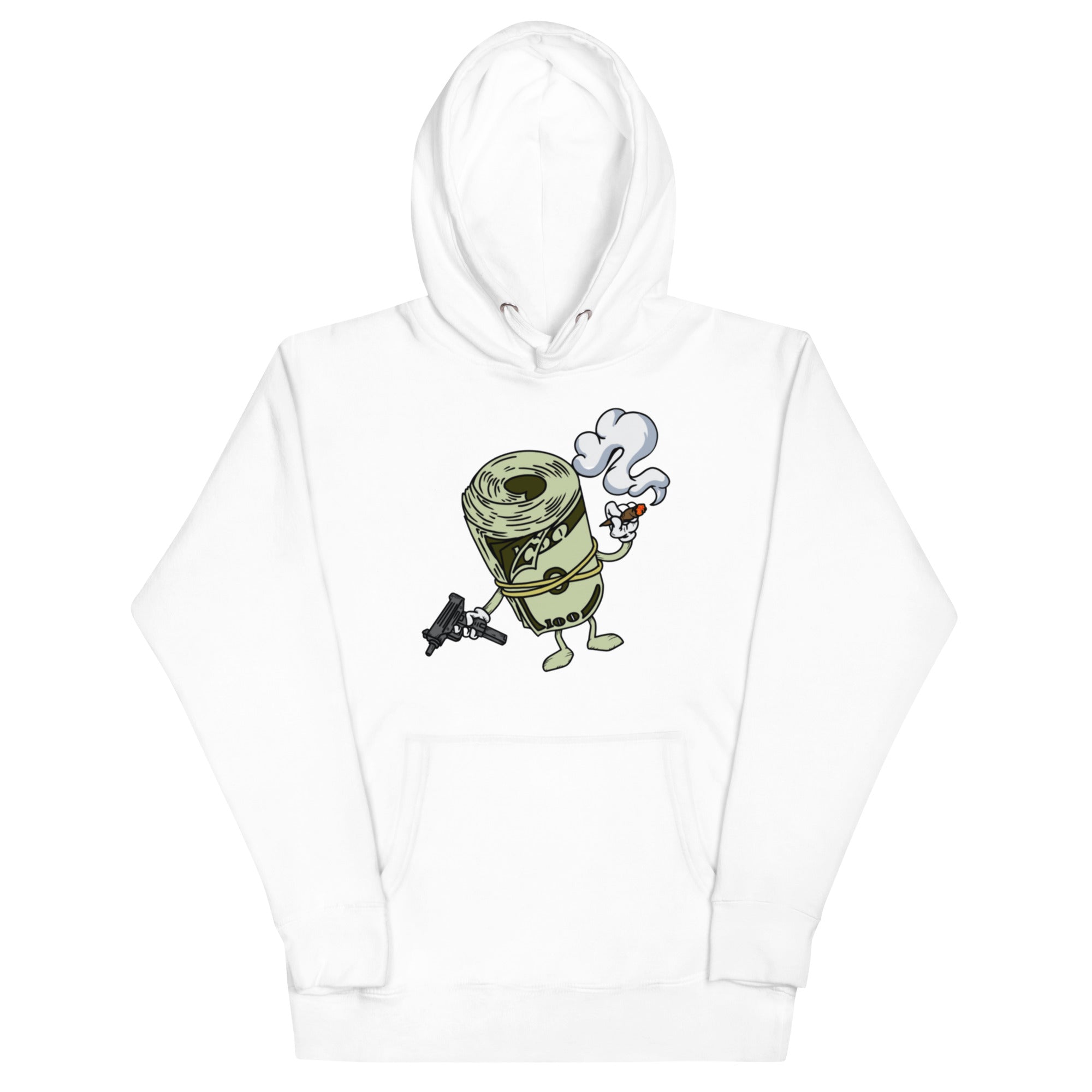 Bands Hoodie - Wealth Design, Premium Comfort MONEY, GUNS and WEED "CASHmoney" HOODIE