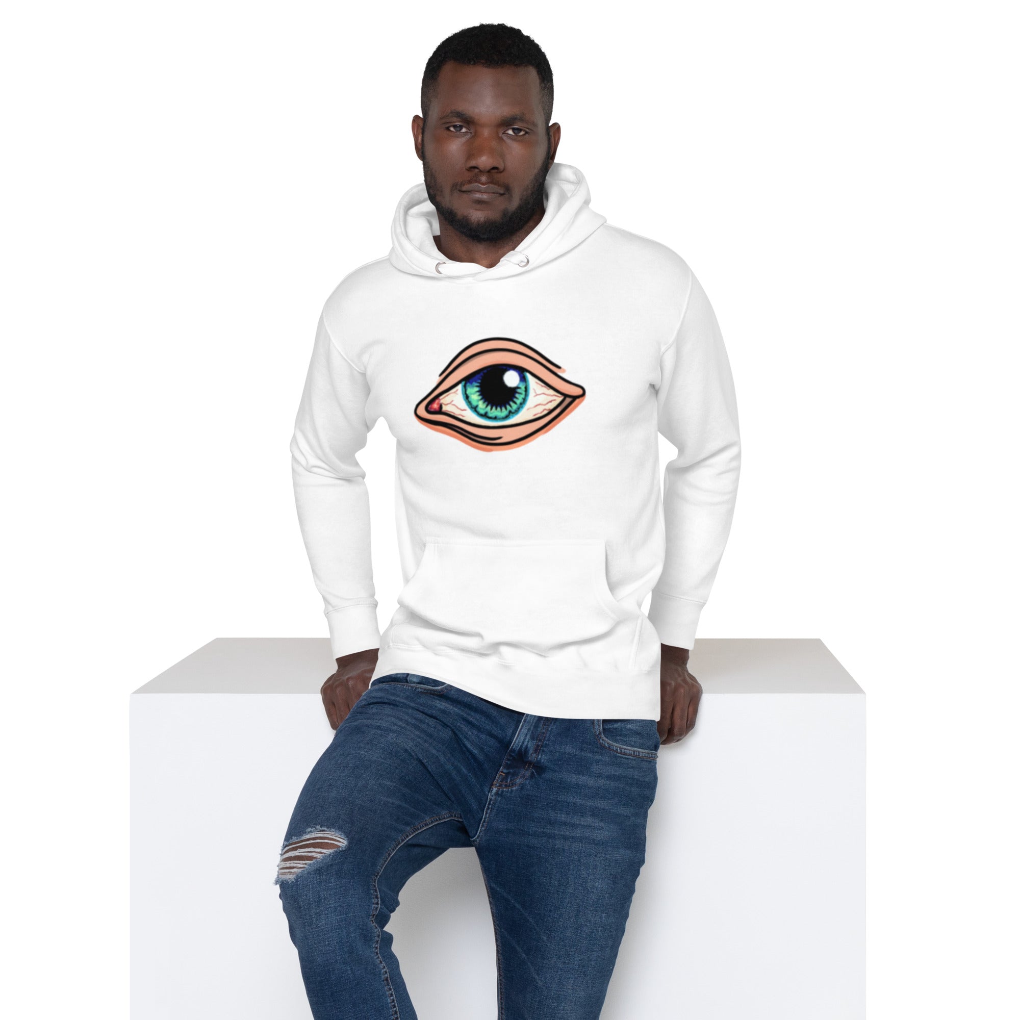 EYE Hoodie - EYE SEE YOU Mystical Design, Premium Comfort "ALL SEEING EYE" 3RD EYE HOODIE