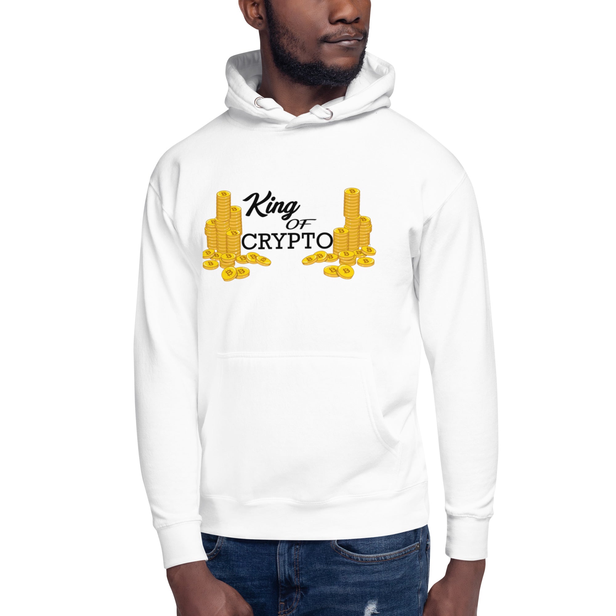 KING OF CRYPTO Hoodie - Regal Design, Premium Comfort for Crypto Royalty "KING OF CRYPTO"