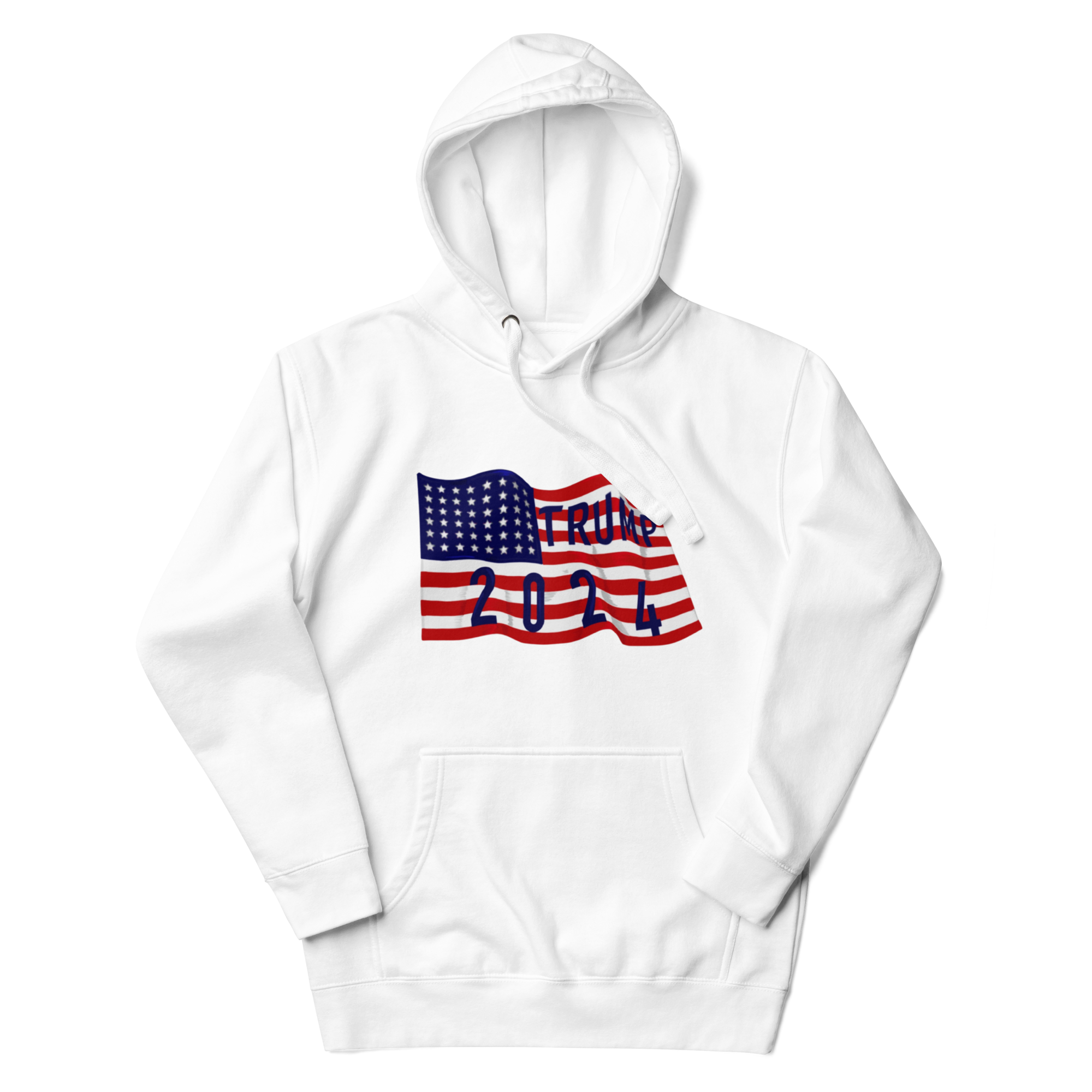 Trump 2024 Flag Hoodie - Patriotic Design, Premium Quality -Trump 2024 Flag #45