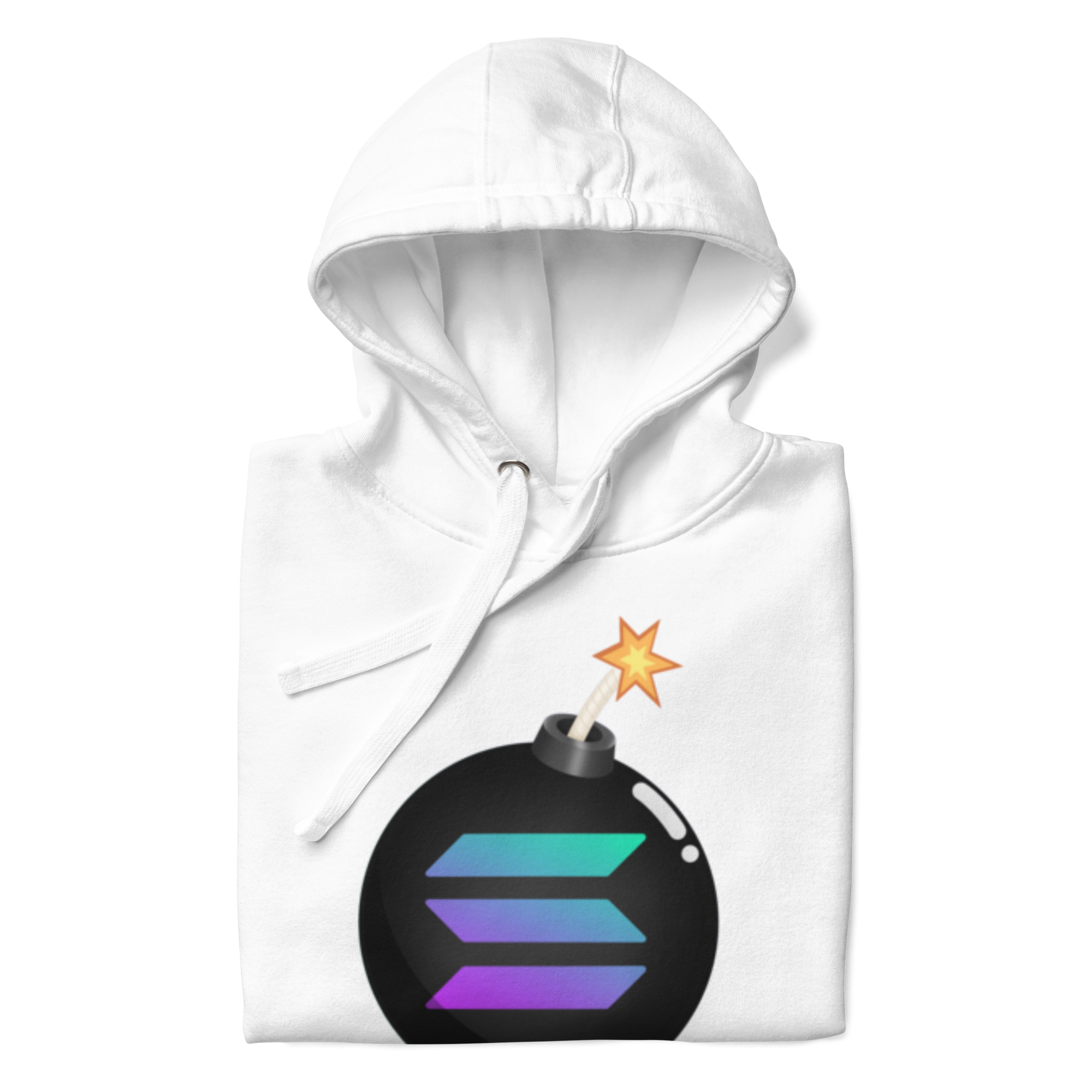 Solana Bomb Hoodie - Explosive Style for Crypto Fans, High-Quality Cotton Blend