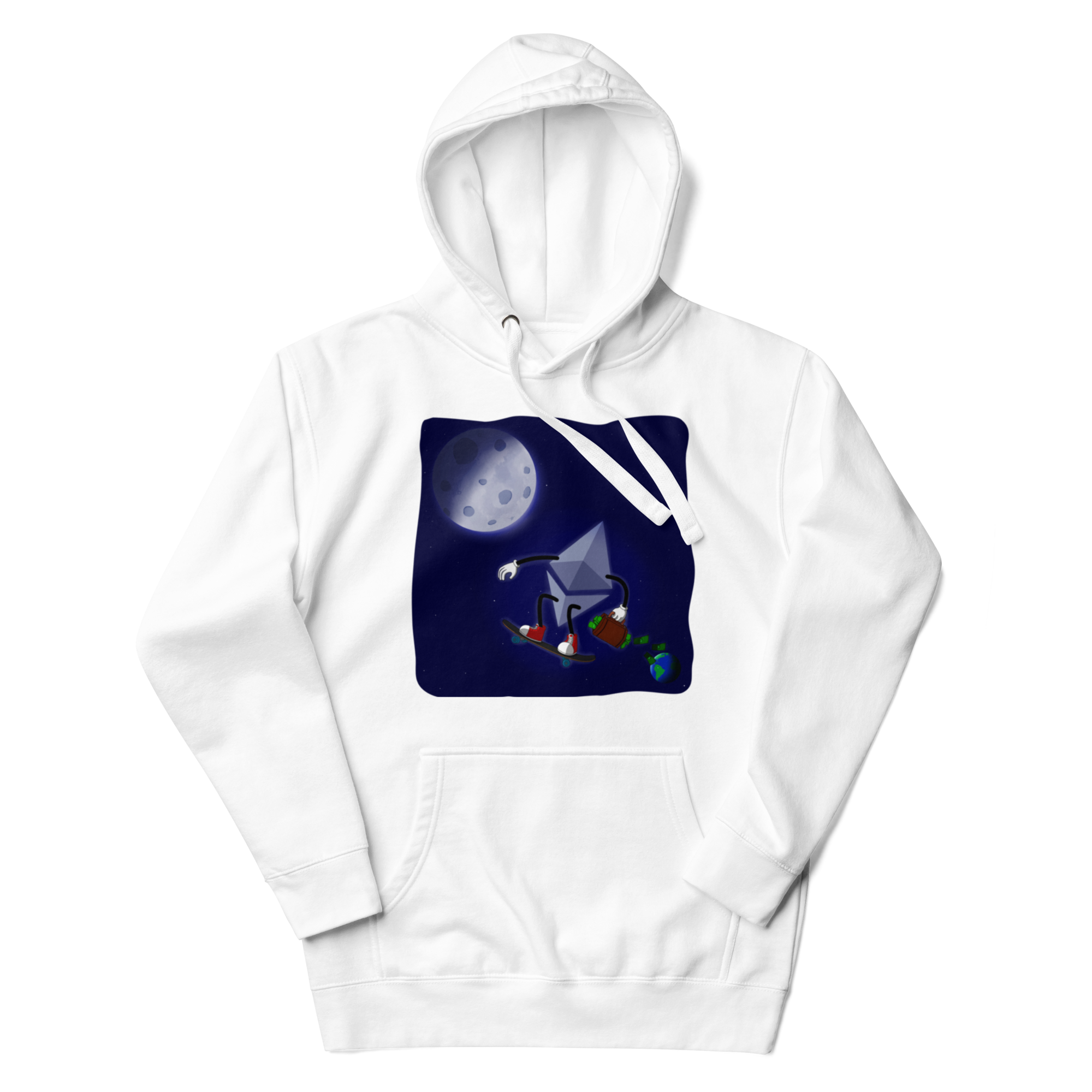 Ethereum to The Moon Hoodie-Ethereum Enthusiast Hoodie - Ultimate Comfort for ETH Fans, Premium Quality