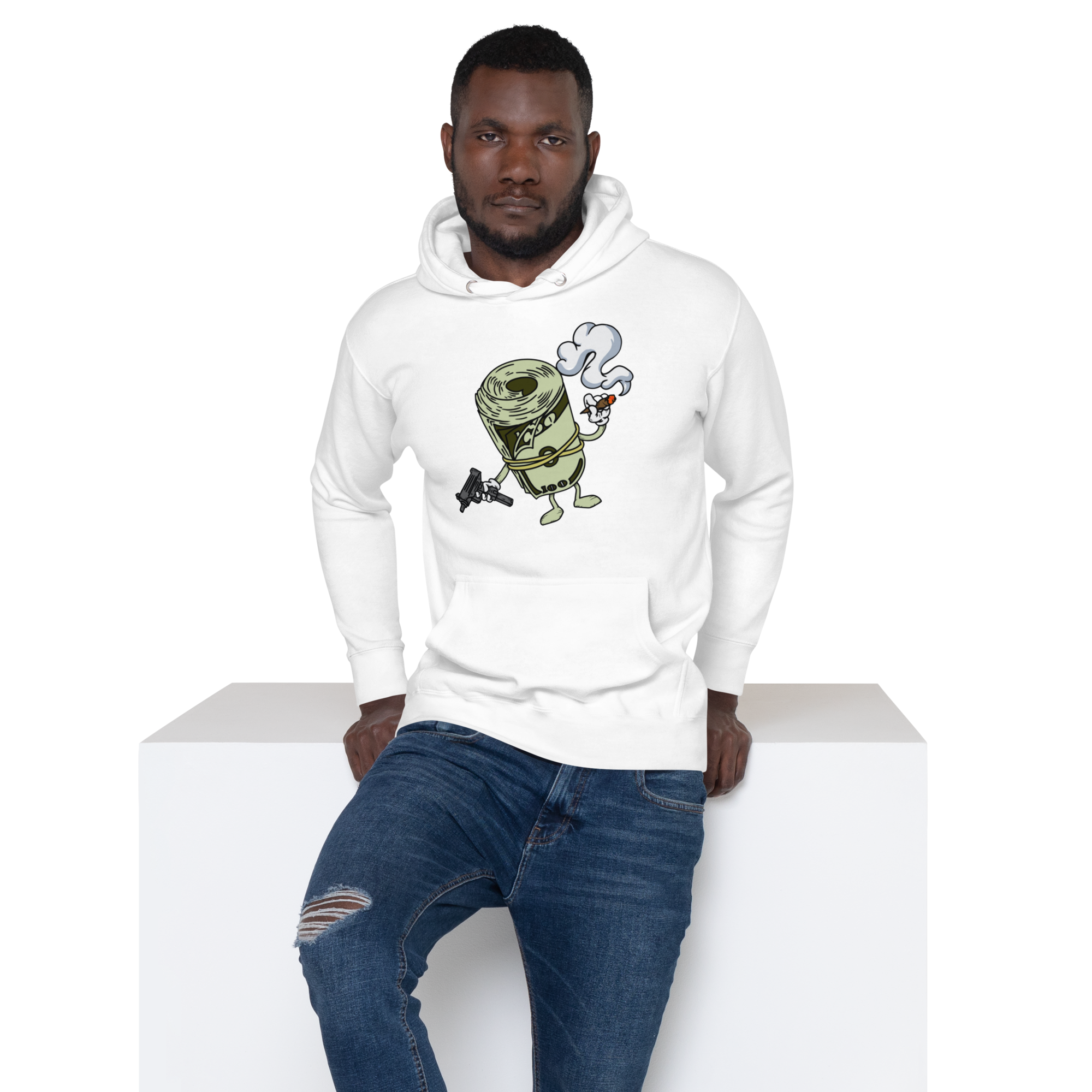 Bands Hoodie - Wealth Design, Premium Comfort MONEY, GUNS and WEED "CASHmoney" HOODIE