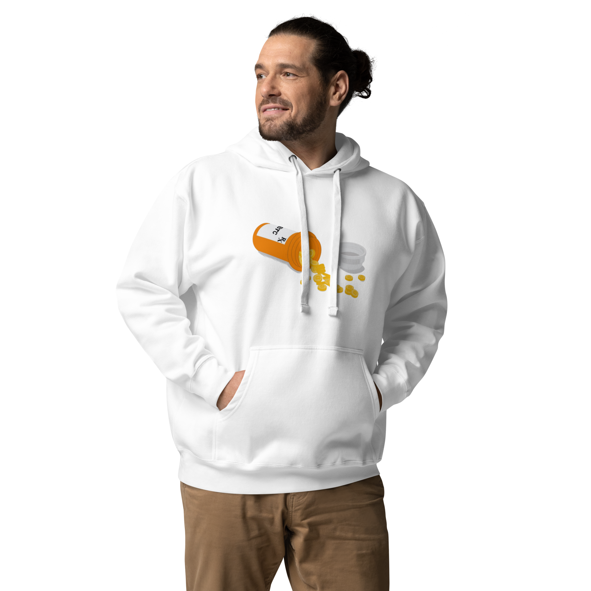 Bitcoin Overdose Hoodie - Bold Design, Premium Comfort for BTC Enthusiasts BTC PILL POPPER